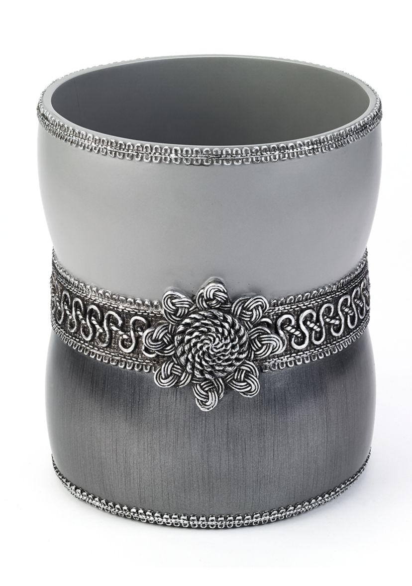Braided Medallion Wastebasket