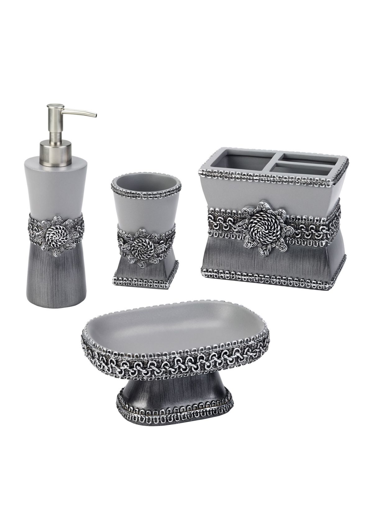 Braided Medallion Bath Accessories Set