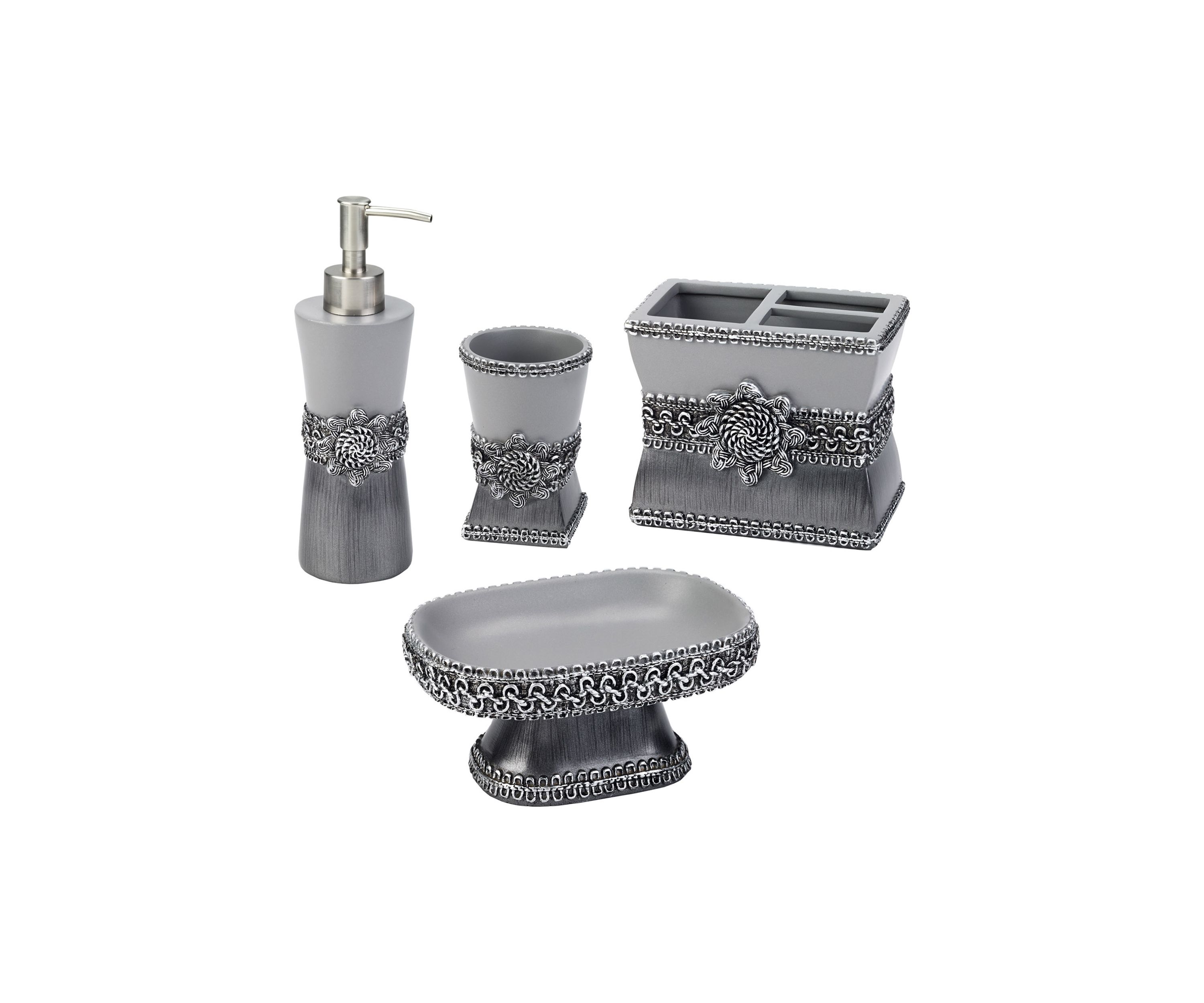 Braided Medallion Bath Accessories Set
