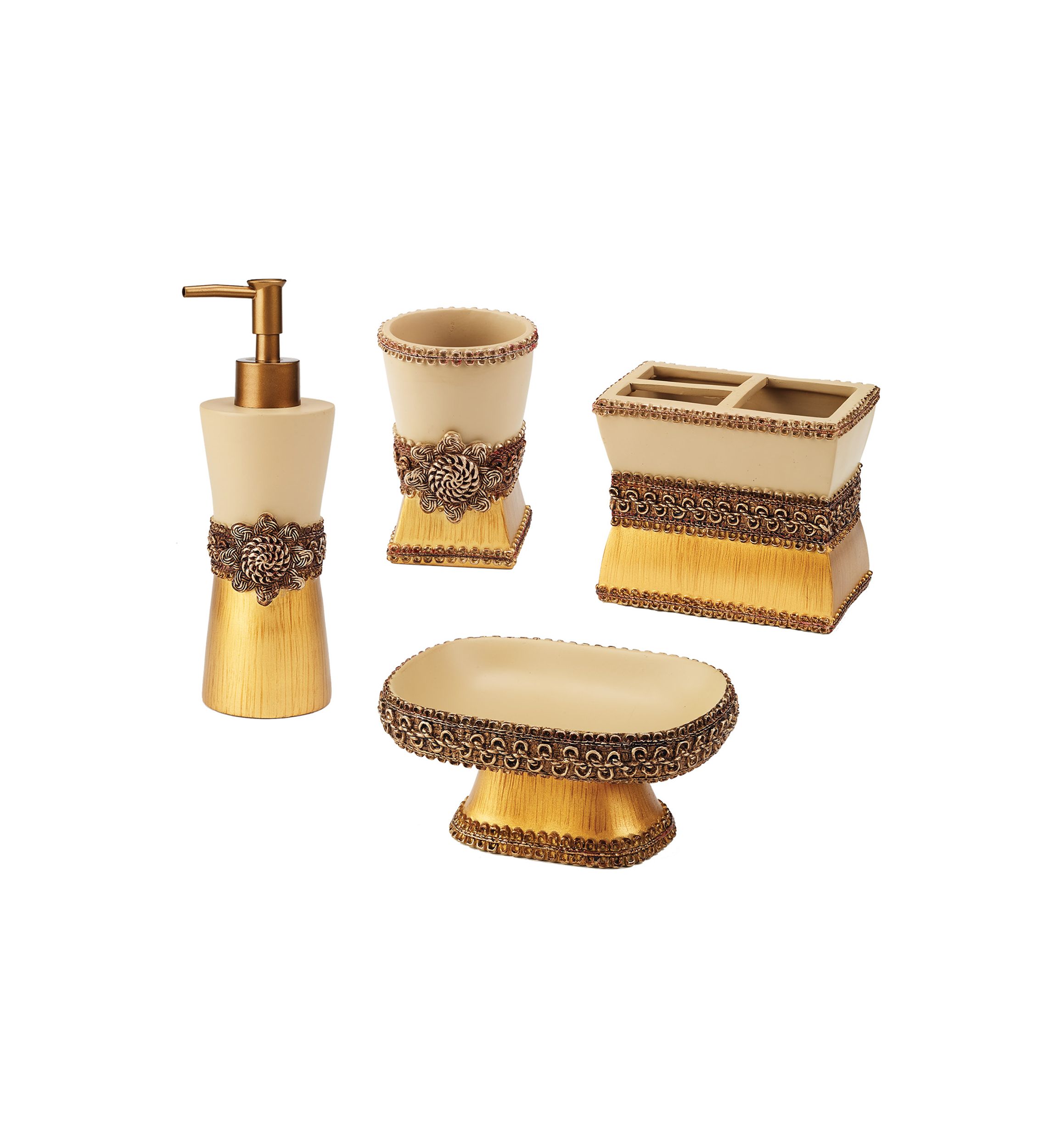 Braided Medallion Bath Accessories Set