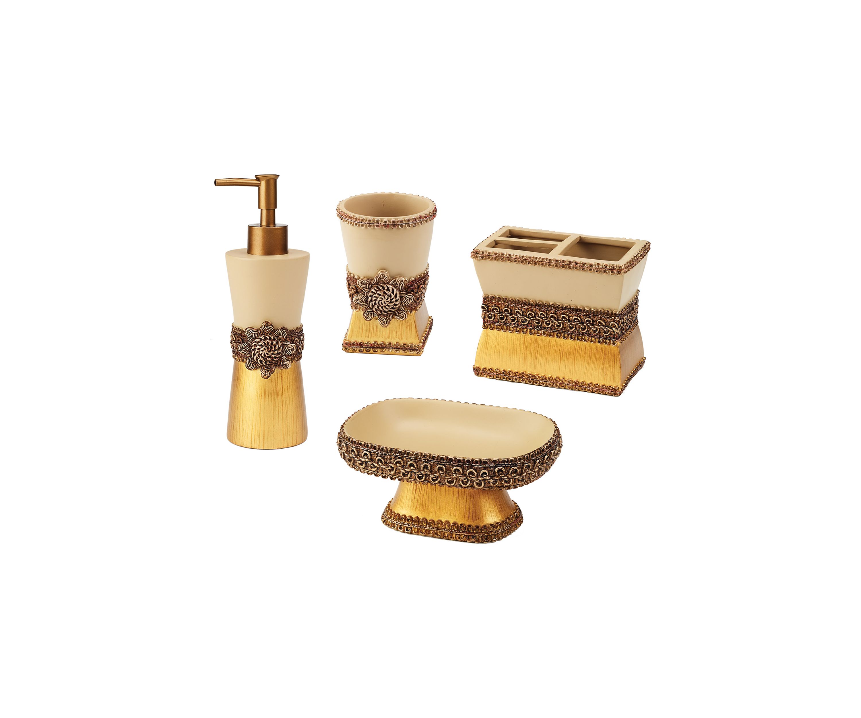 Braided Medallion Bath Accessories Set