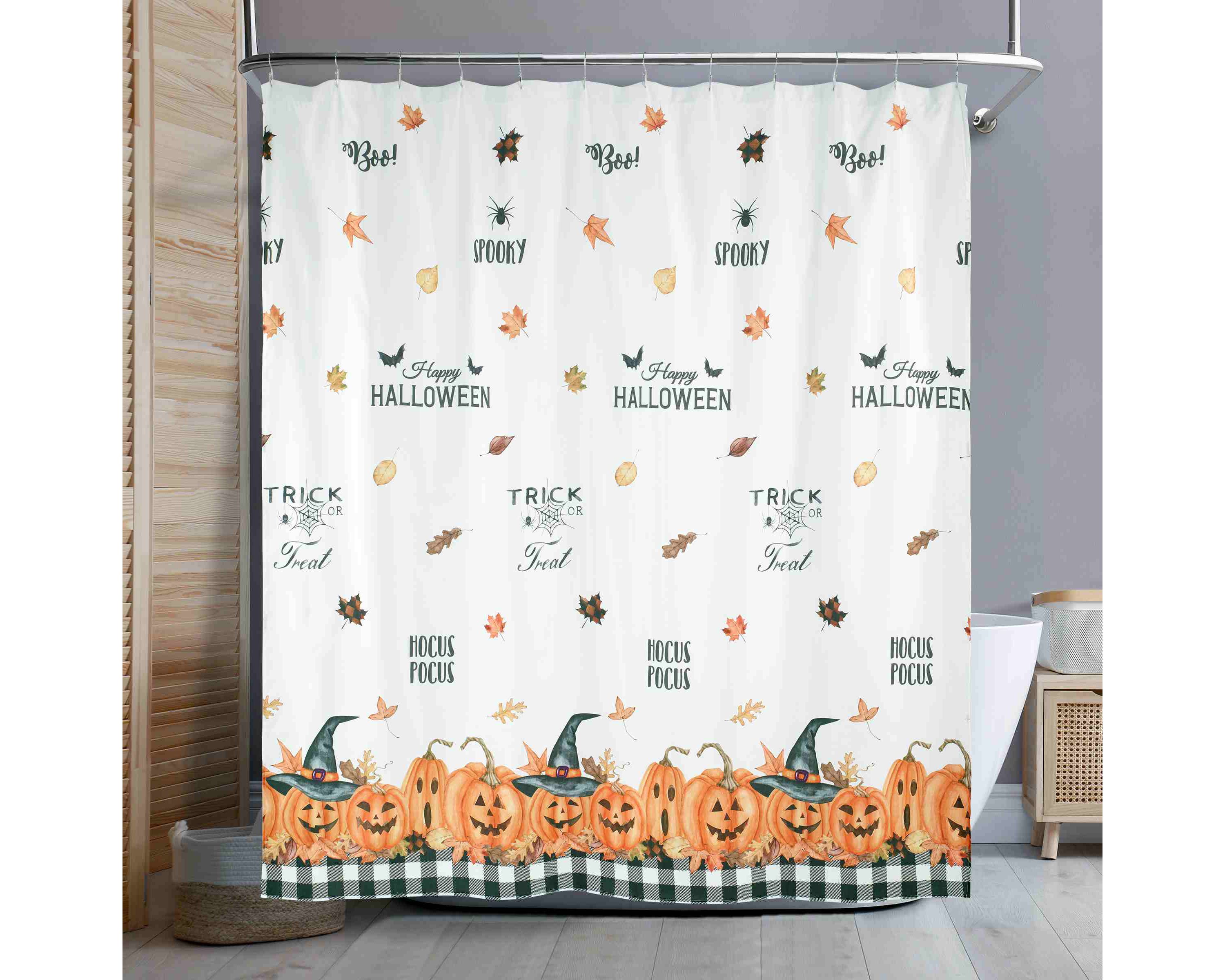 Pumpkin Patch Shower Curtain