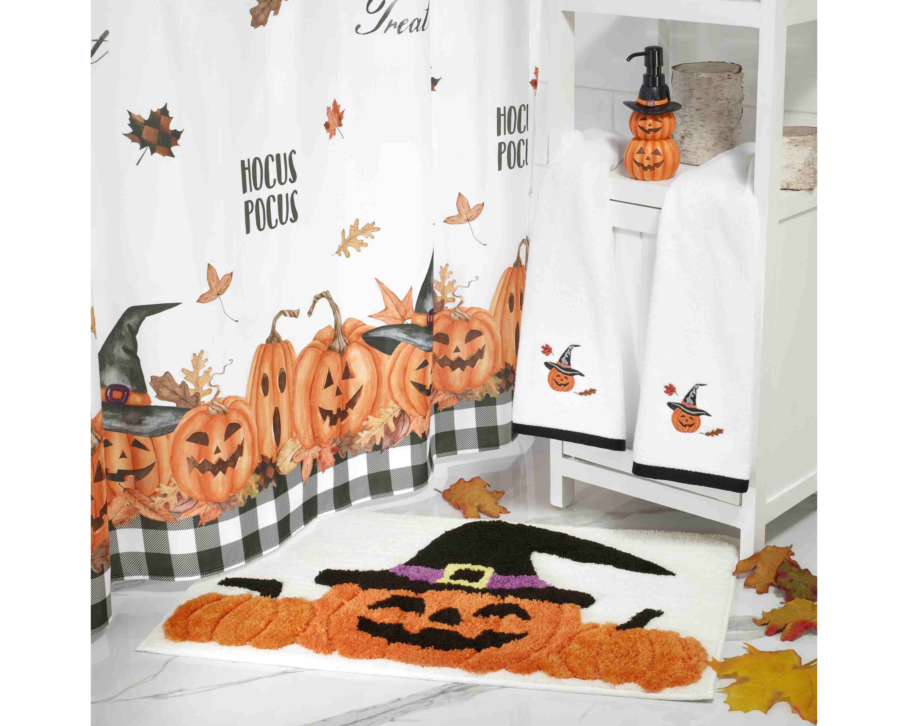 Pumpkin Patch Shower Curtain