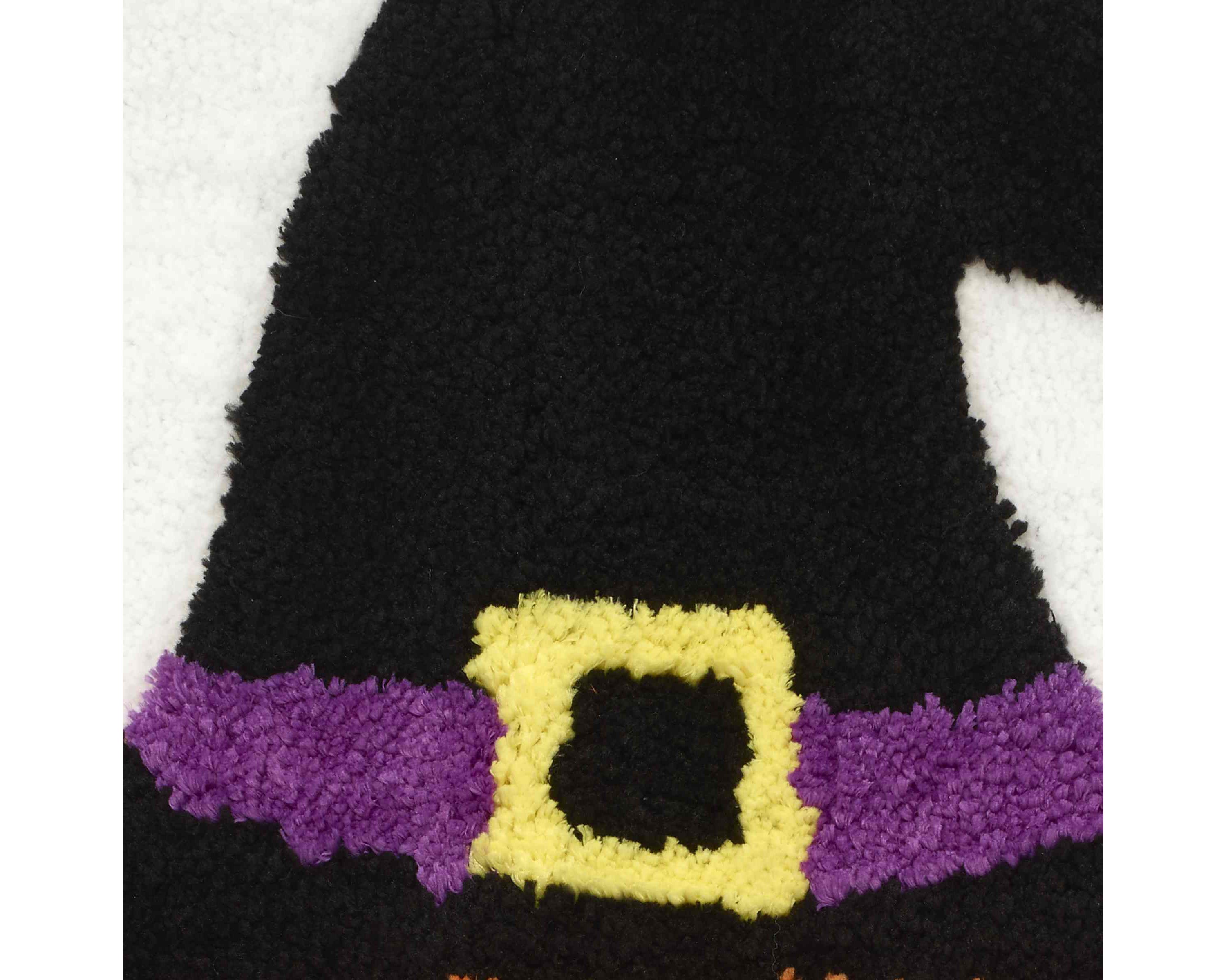 Pumpkin Witch Hat Bath Rug