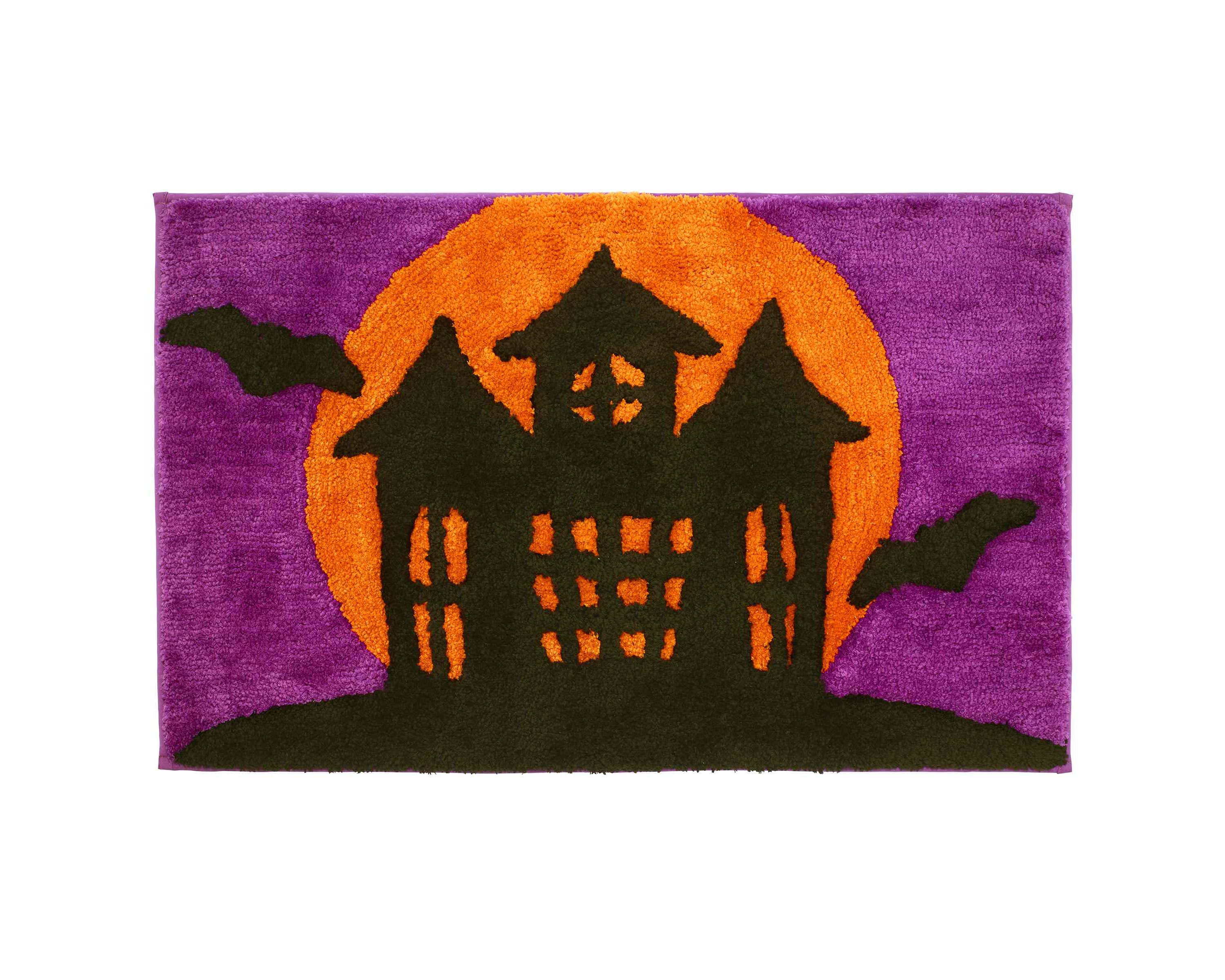 Spooky House Bath Rug