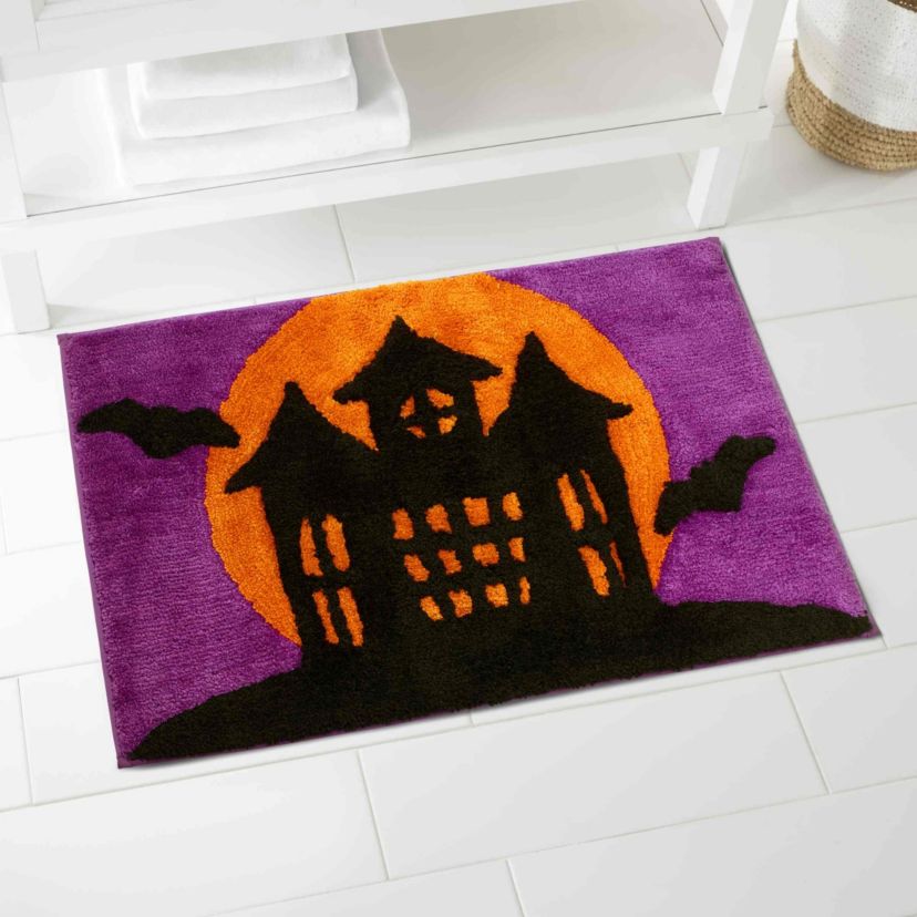 Spooky House Bath Rug