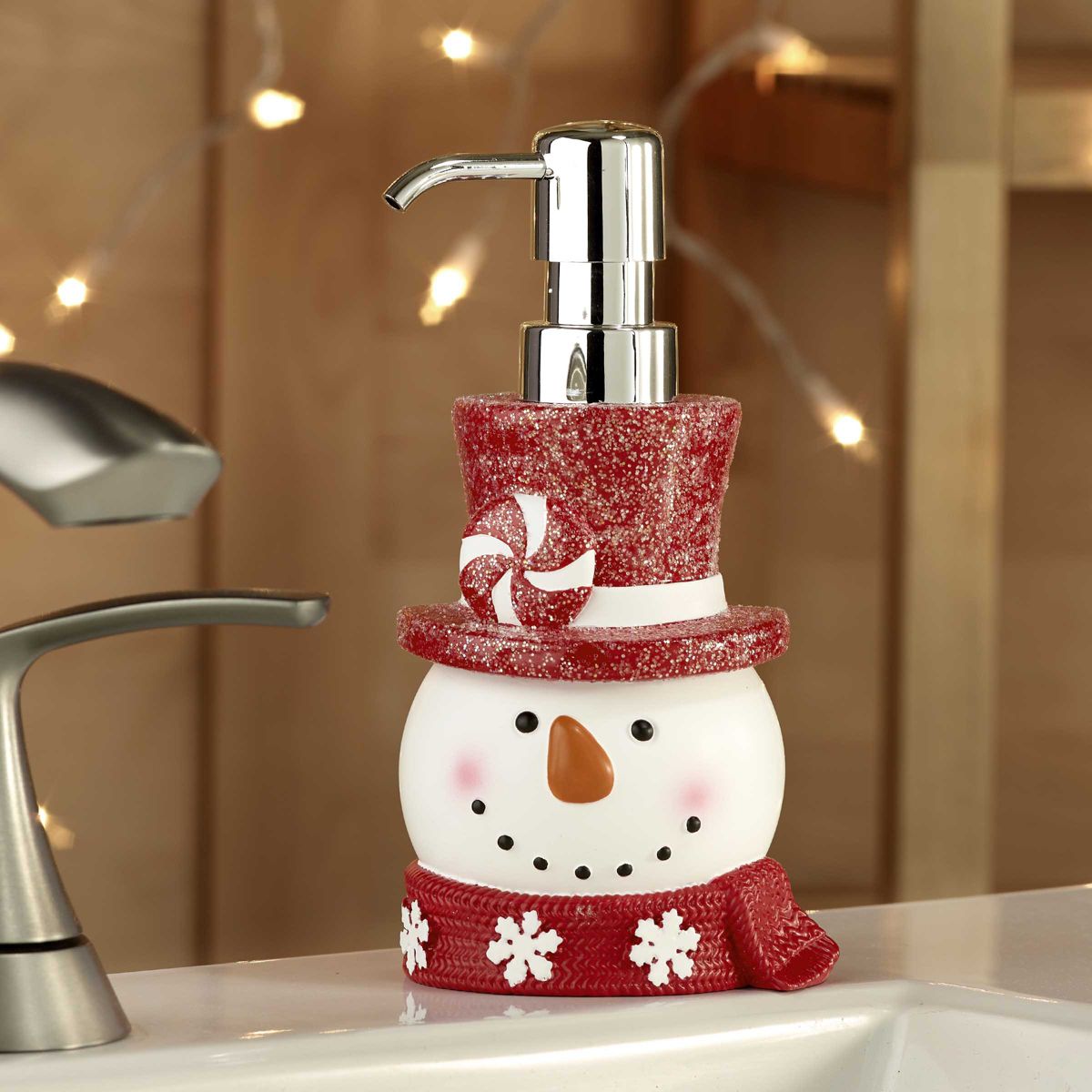 Candy Snowman Lotion Dispenser