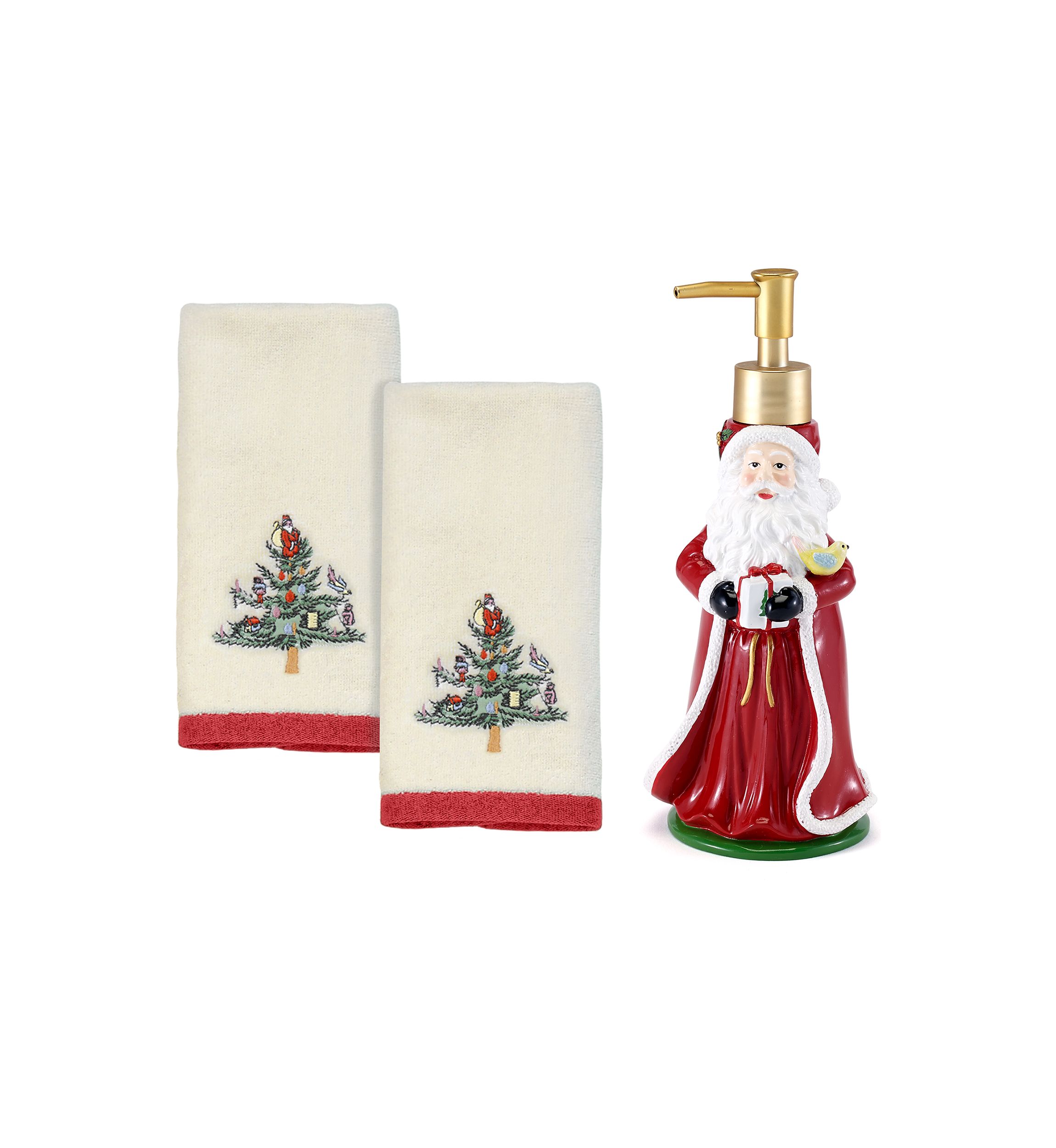 Spode Christmas Tree LP/2 Fingertip Towels