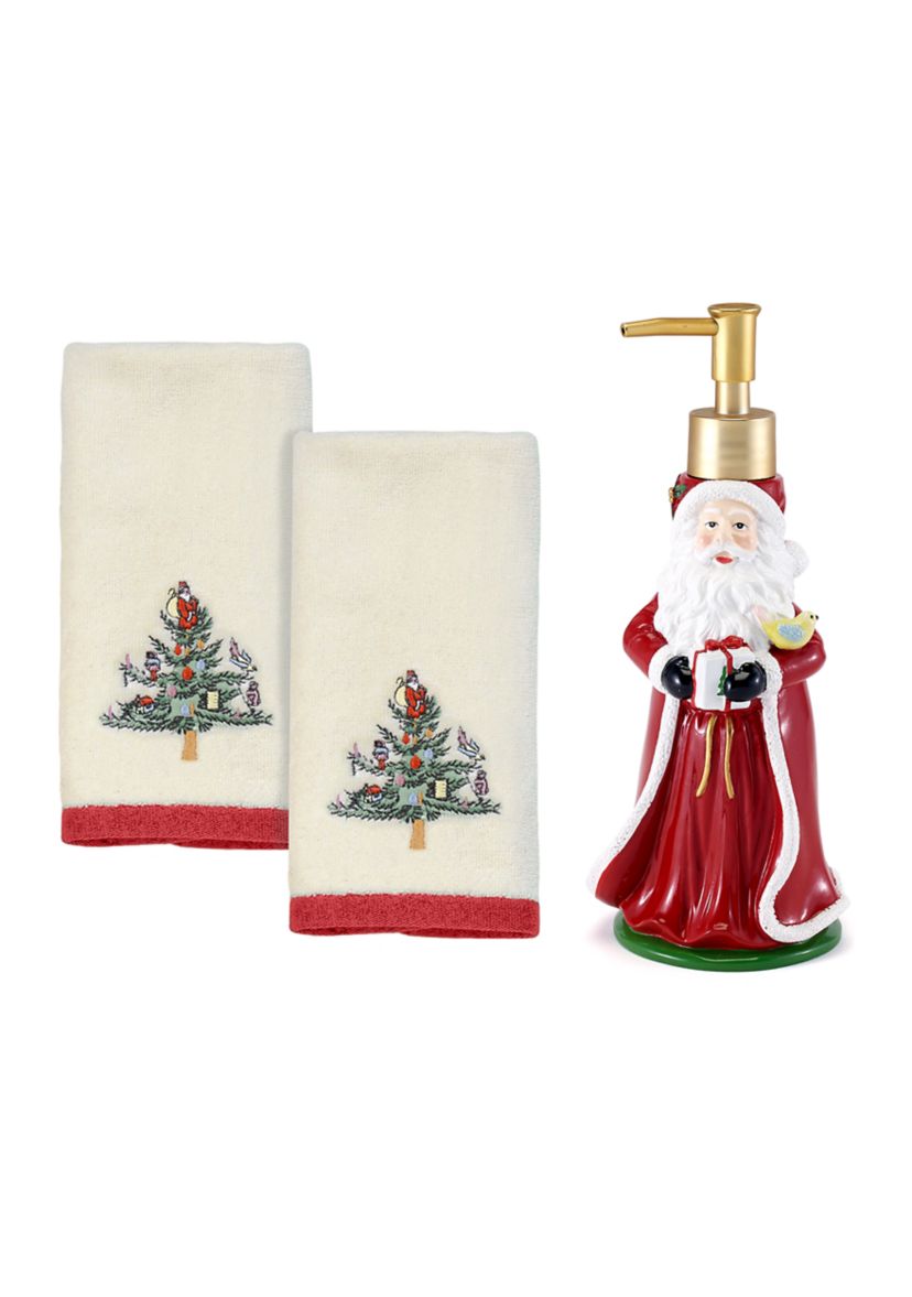 Spode Christmas Tree LP/2 Fingertip Towels