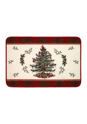Spode Christmas Tree Tartan Rug | belk