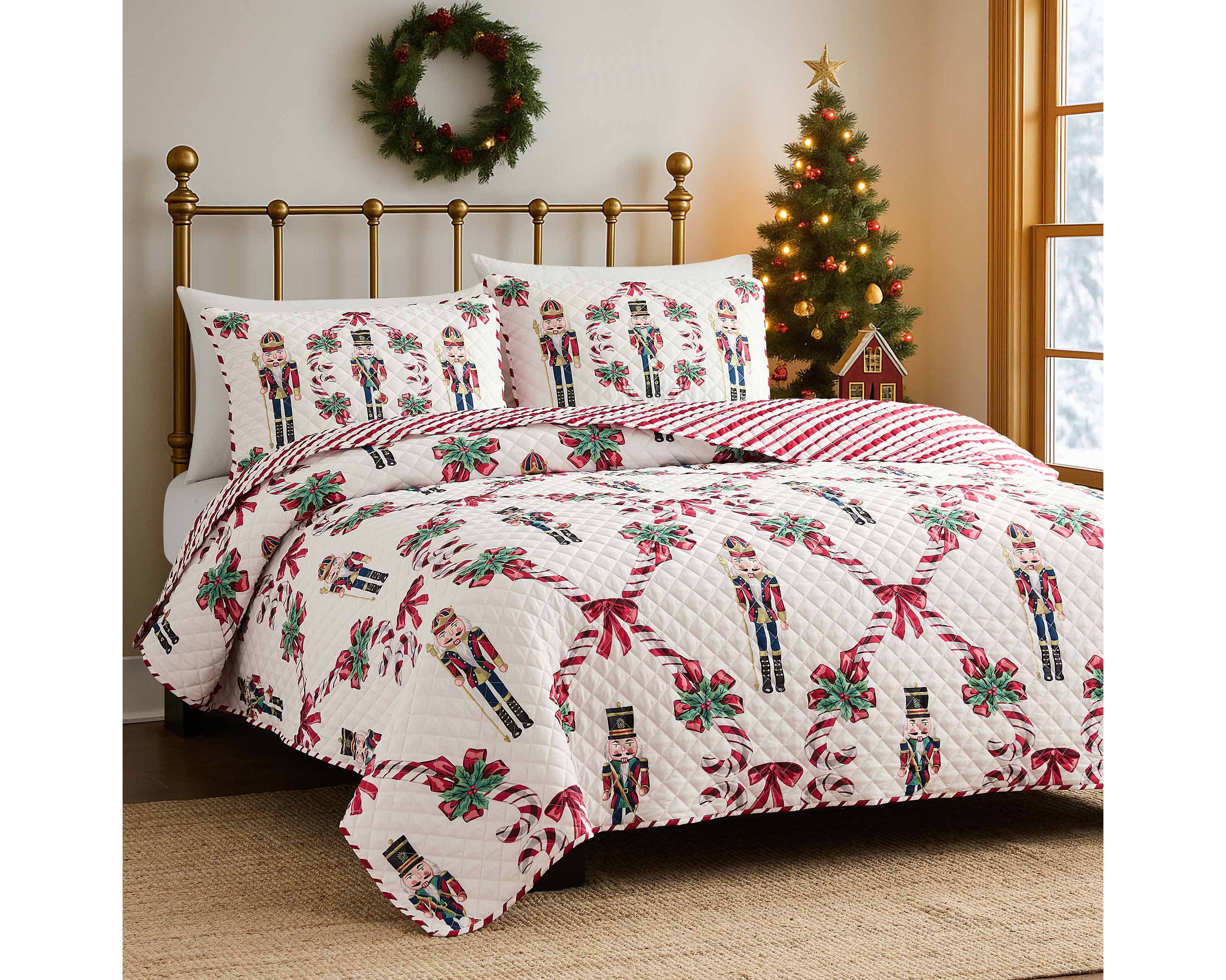 Nutcracker Full/Queen Quilt Set