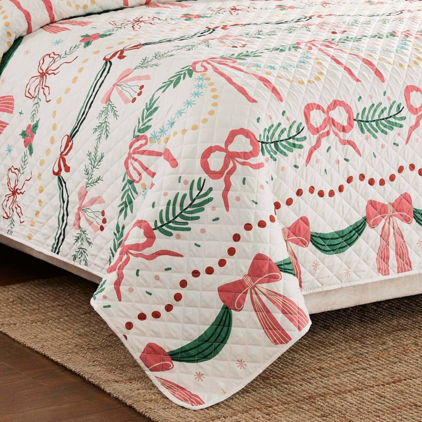Bows & Branches Twin Quilt Set