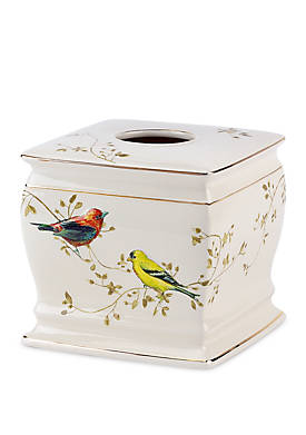 Gilded Birds Tissue Box Cover 