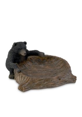 Avanti Black Bear Lodge Soap Dish, Brown