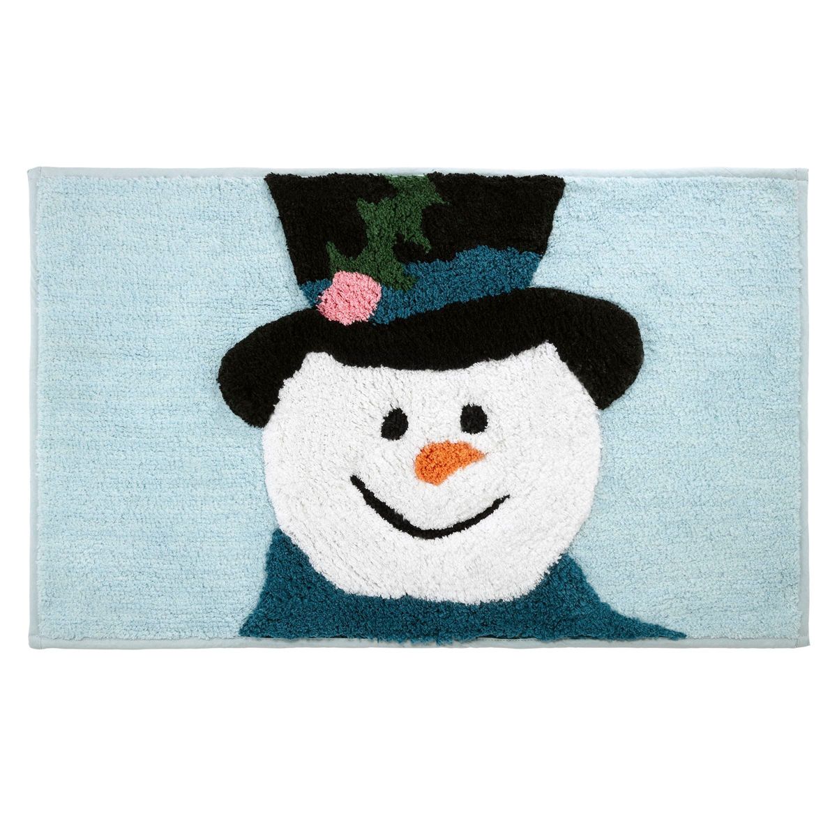 Blue Snowman Rug