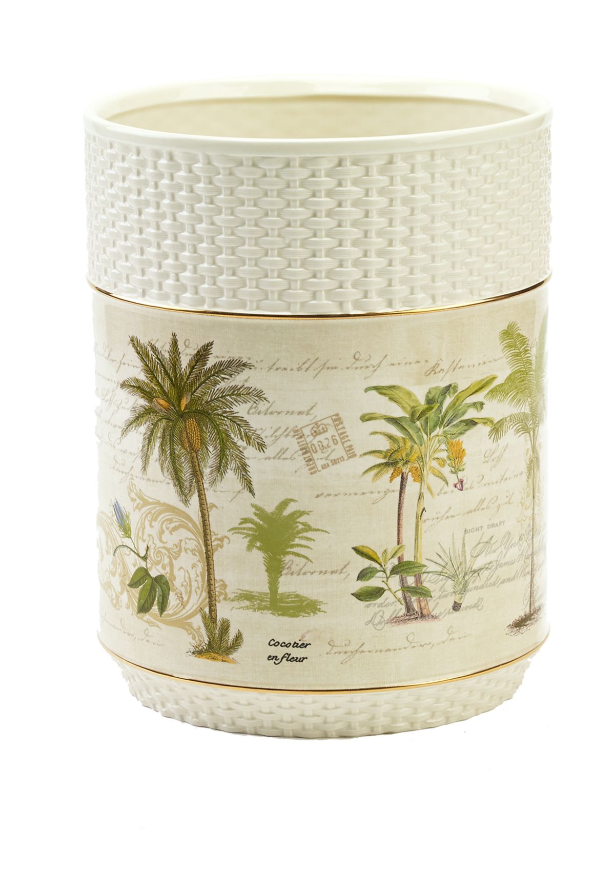 Avanti Colony Palm Wastebasket | Belk