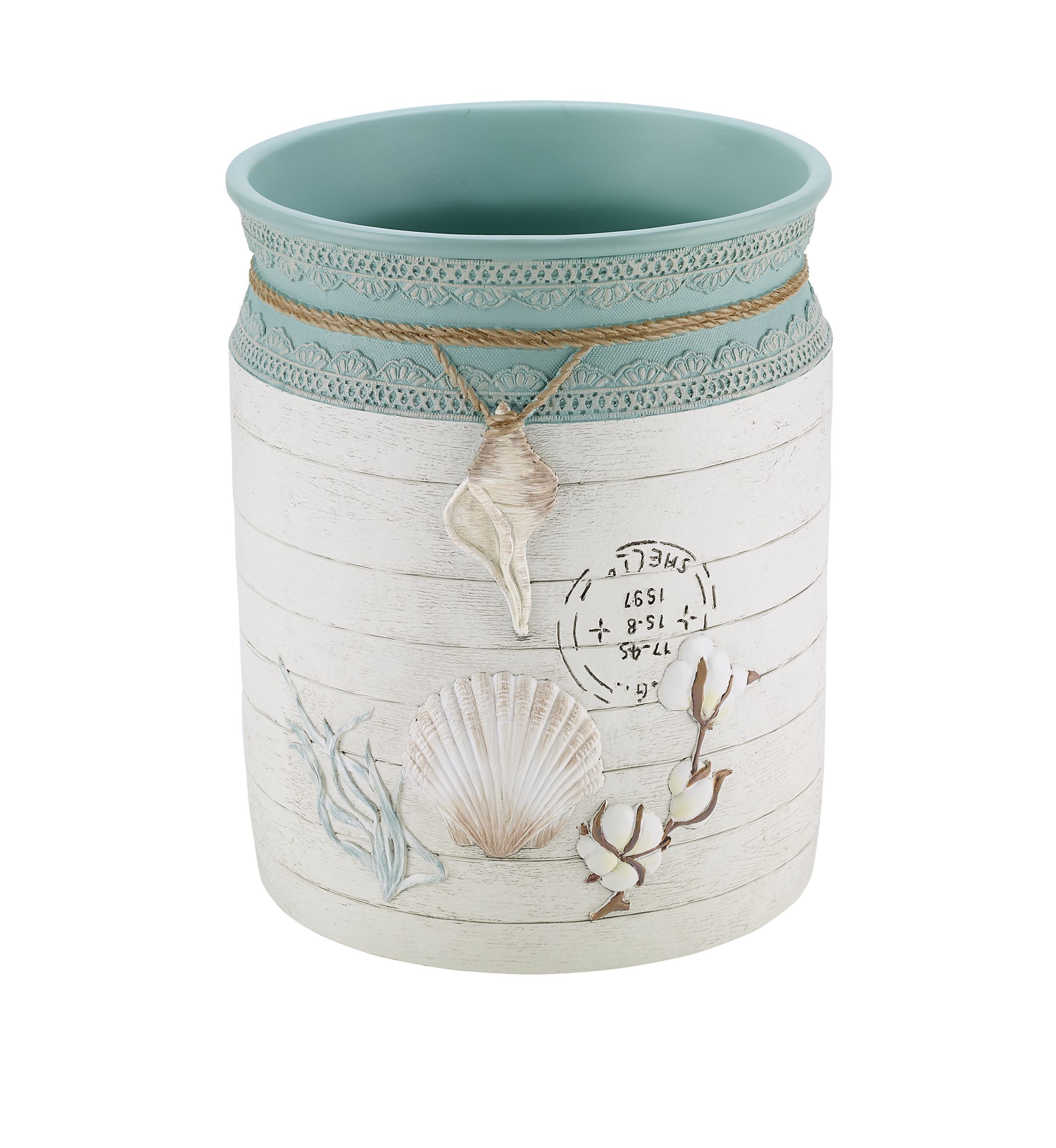 Farmhouse Shell Wastebasket