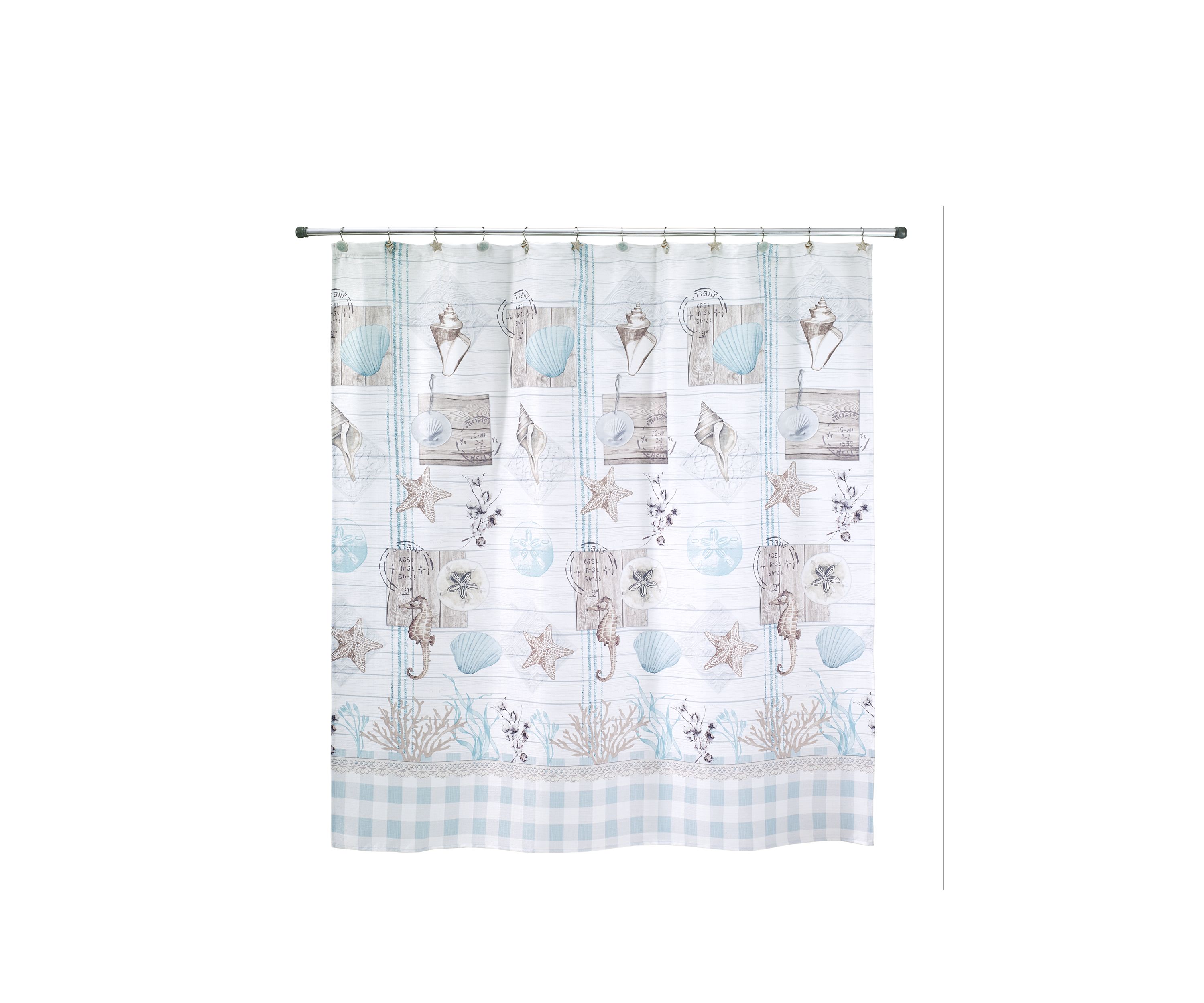 Farmhouse Shell Shower Curtain