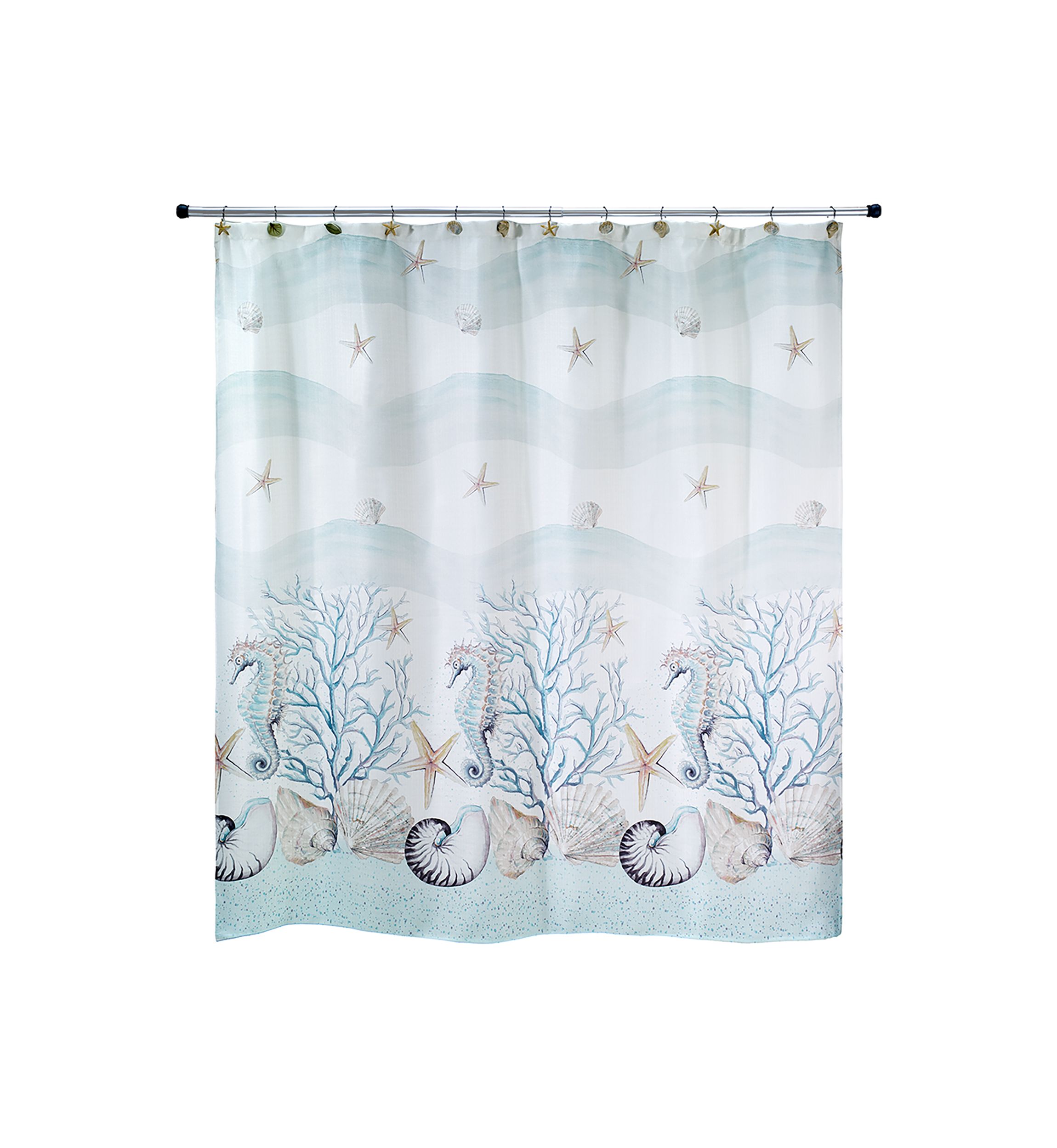Coastal Terrazzo Shower Curtain