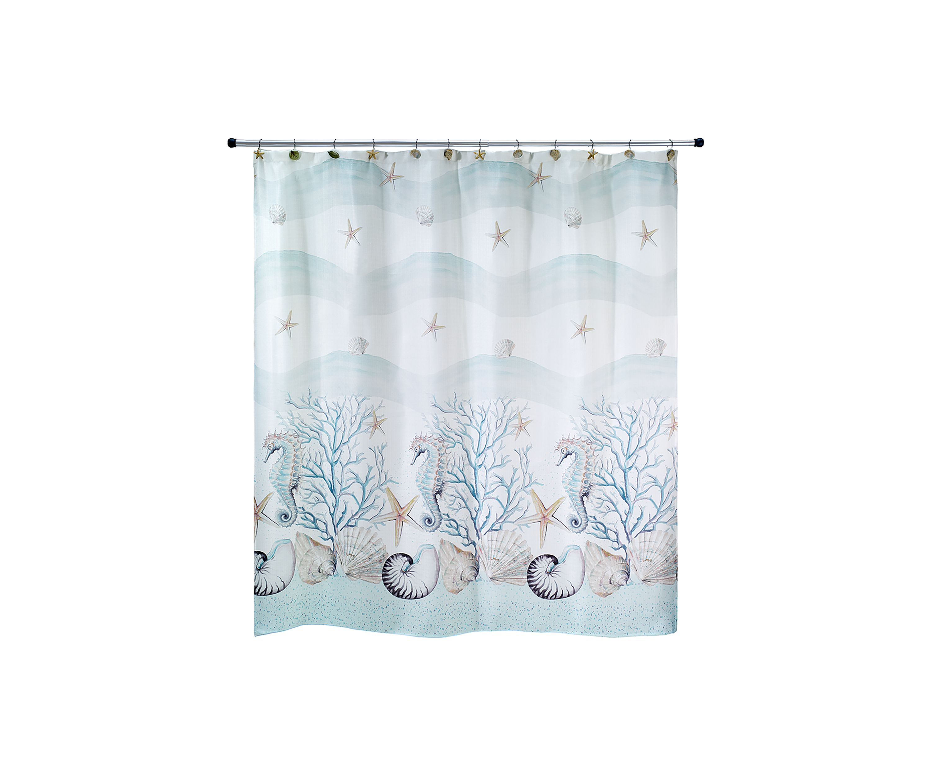 Coastal Terrazzo Shower Curtain