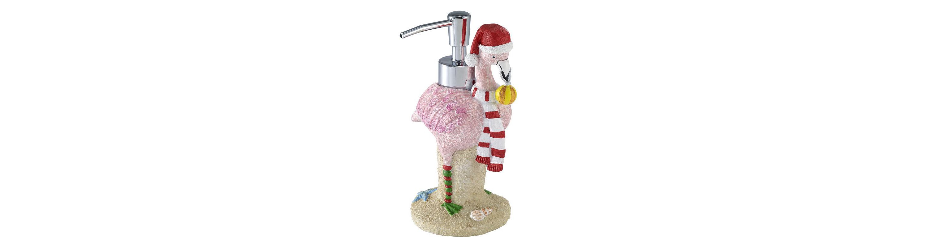 Avanti Flamingo Jingle Lotion Pump and Fingertip Towel Set