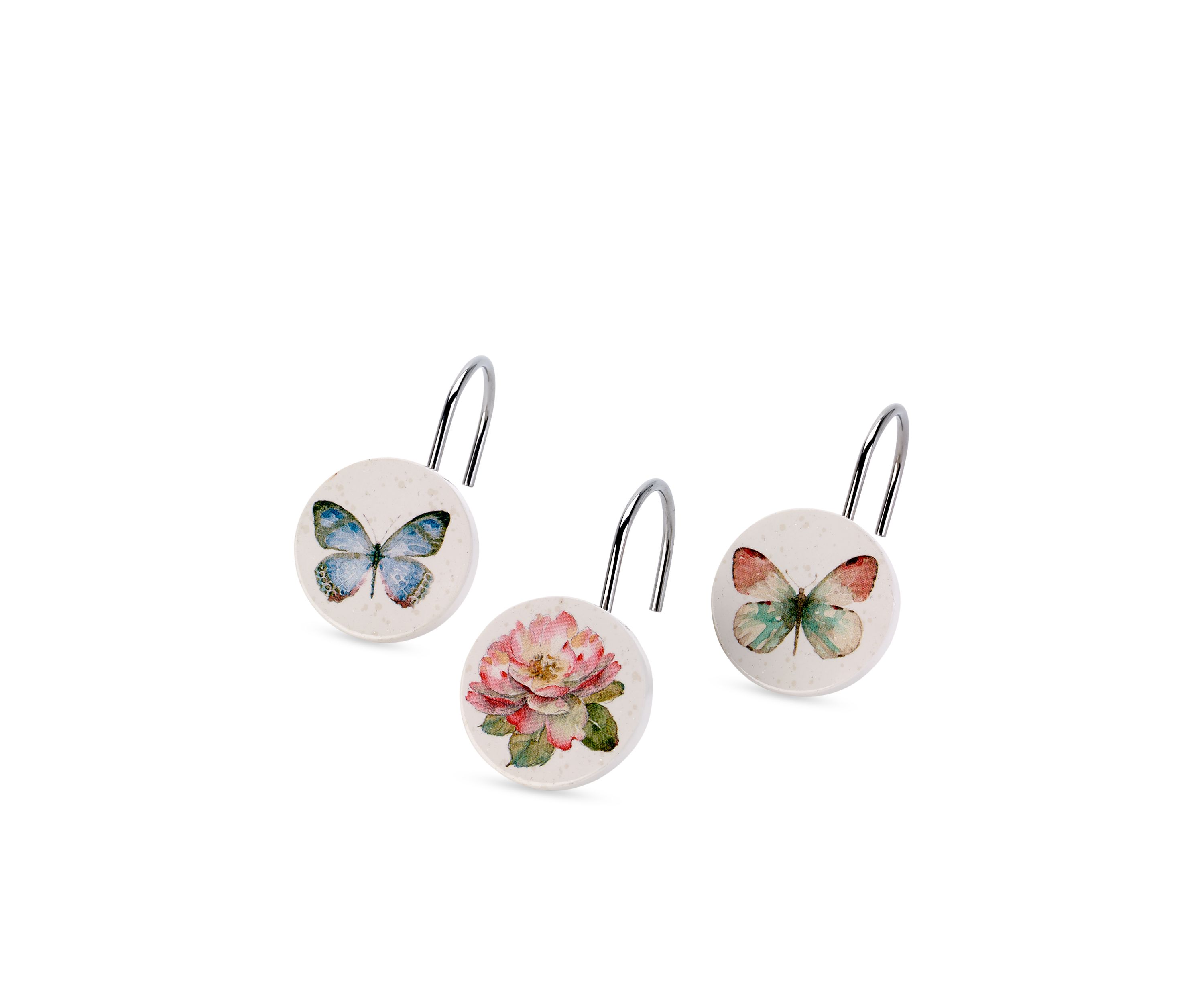 Butterfly Garden Shower Hooks
