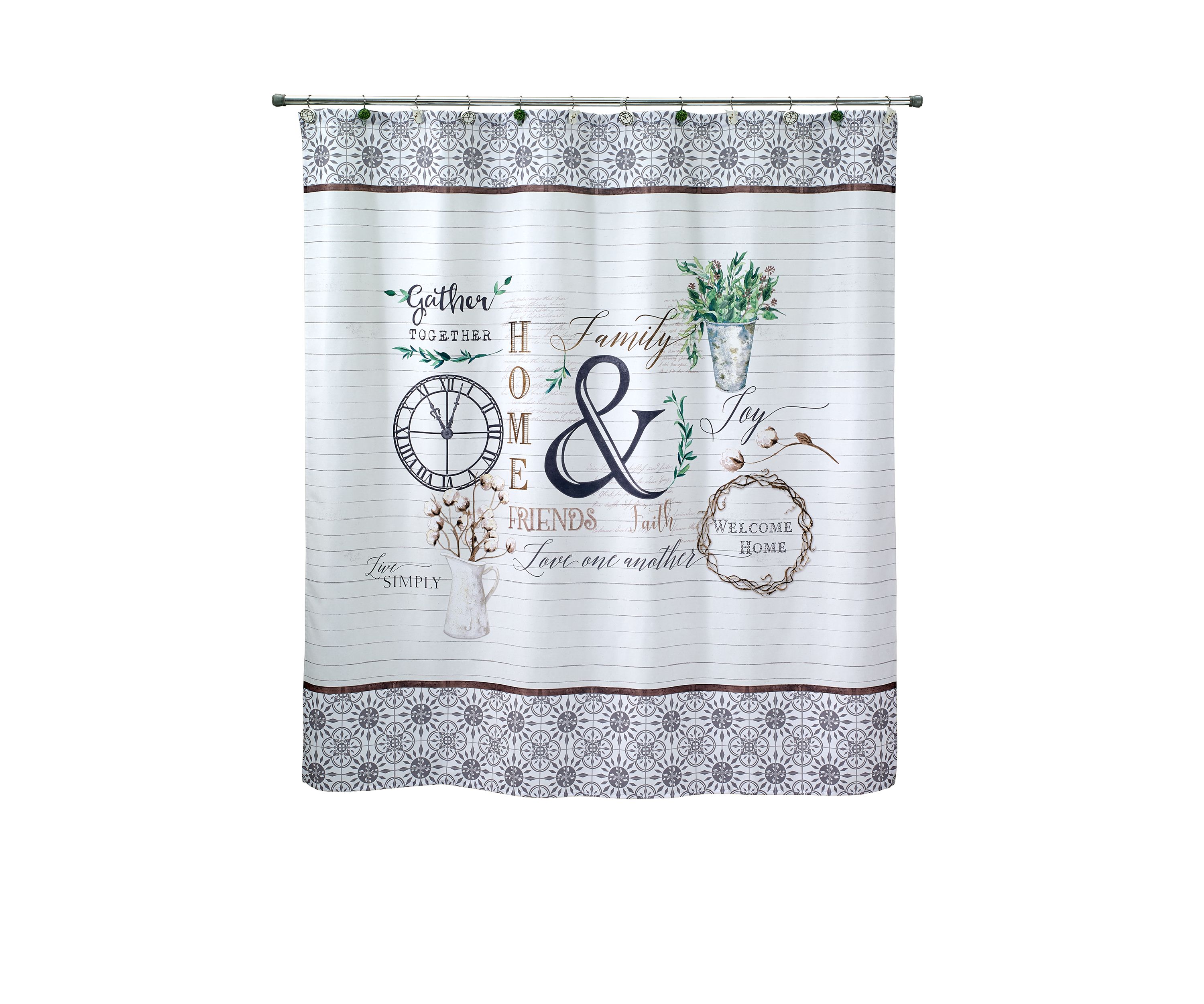 Modern Farmhouse Shower Curtain