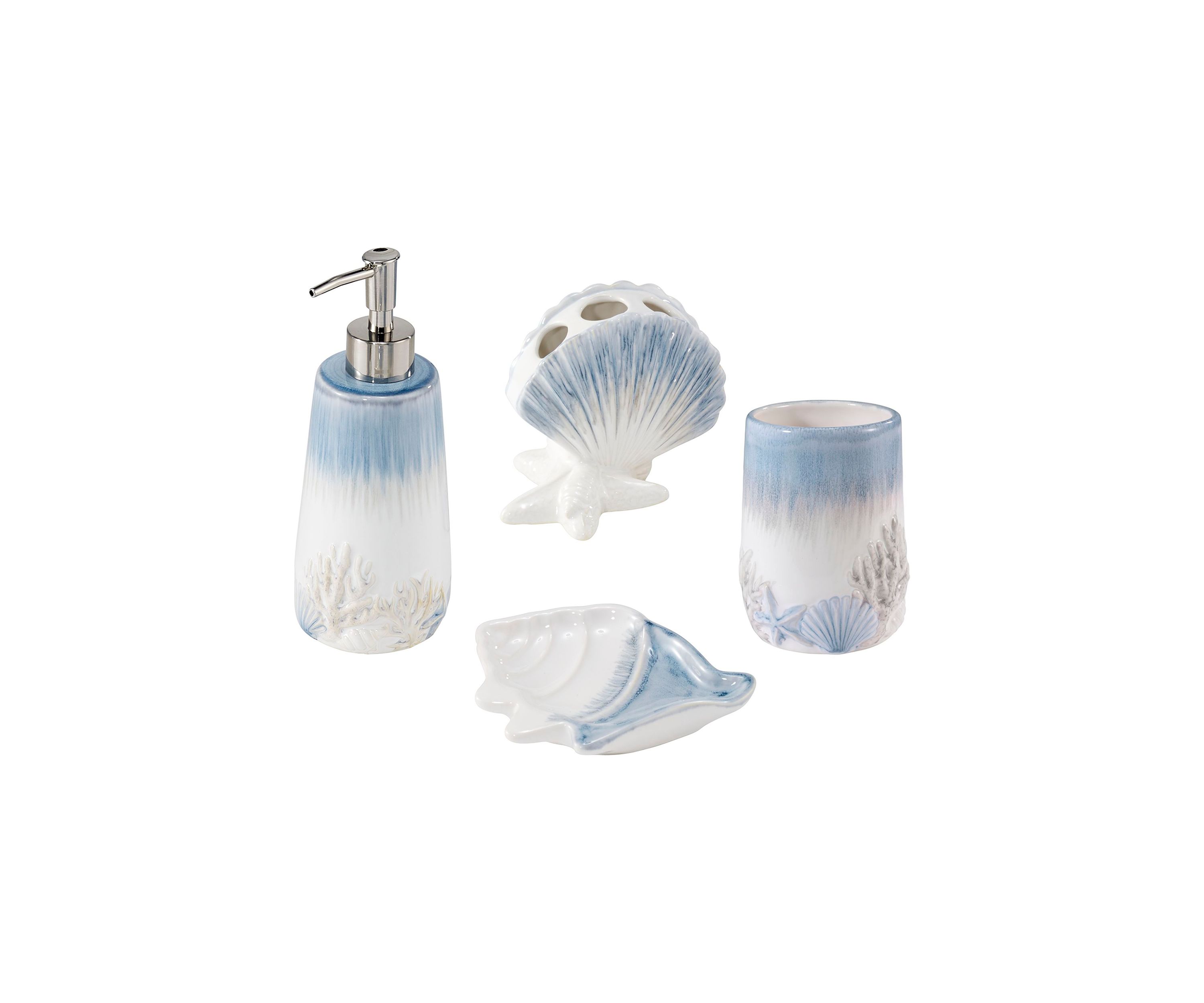 Abstract Coastal Bath Set
