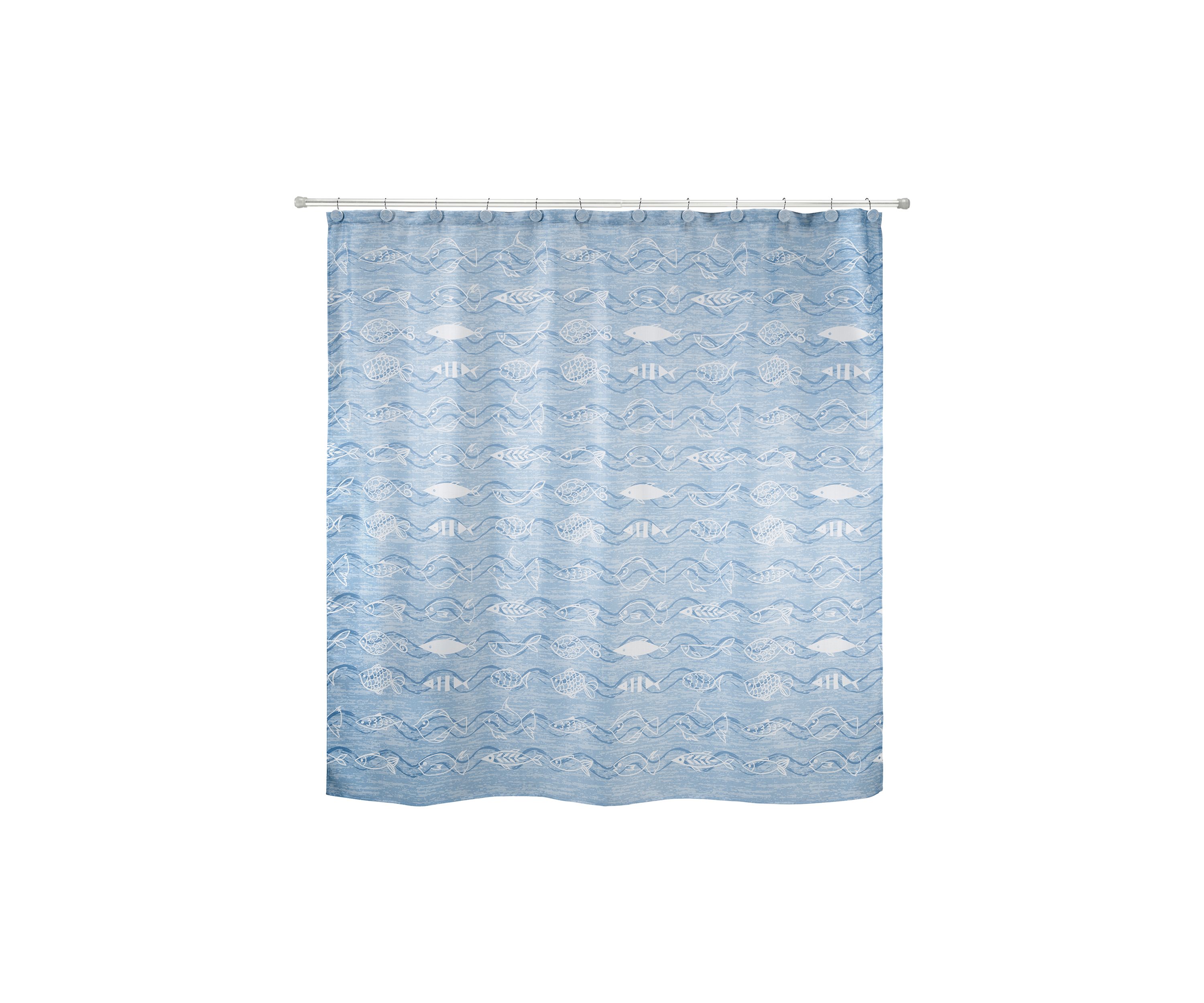 Blue Fin Bay Shower Curtain