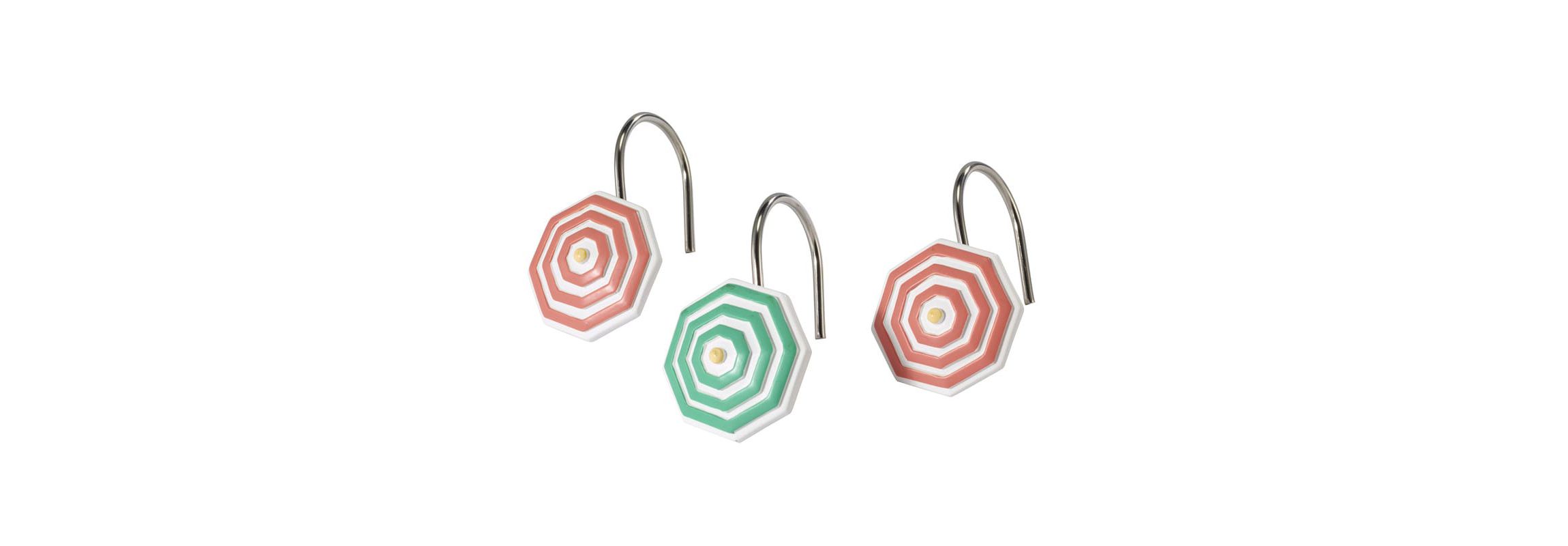 Flamingo Paradise Shower Curtain and Hooks Set