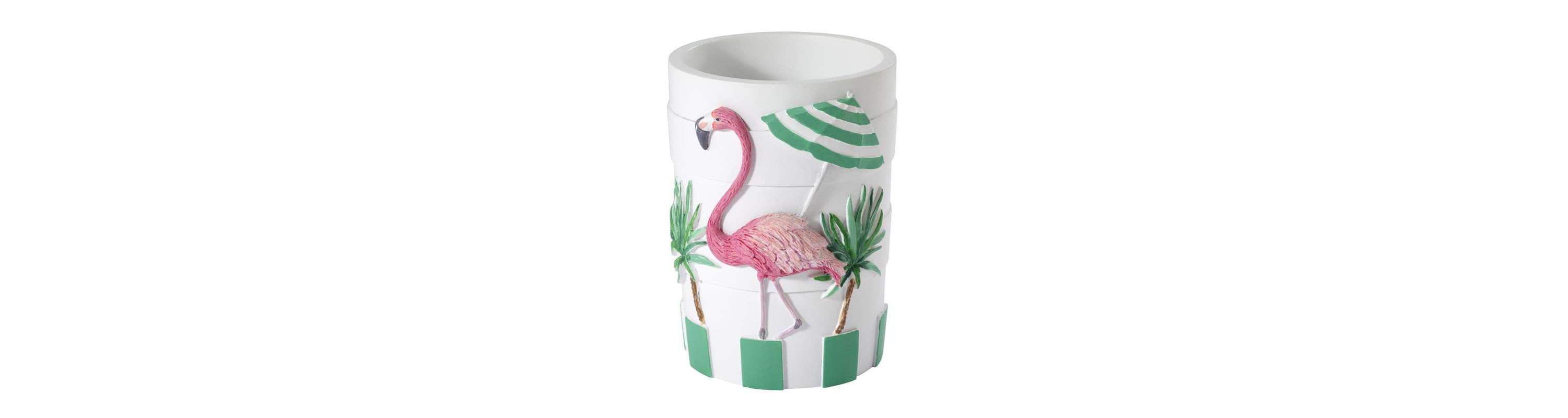 Flamingo Paradise 4pc Bath Accessory Set