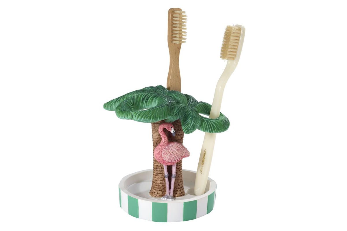 Flamingo Paradise 4pc Bath Accessory Set