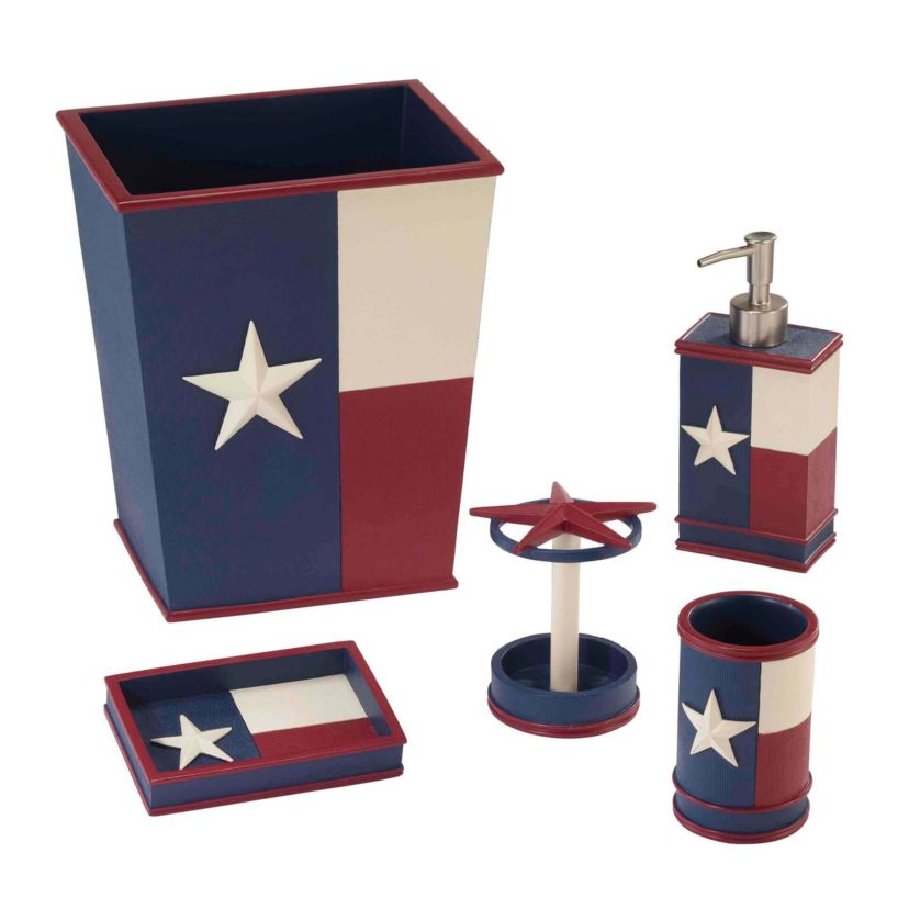 Texas Flag Wastebasket