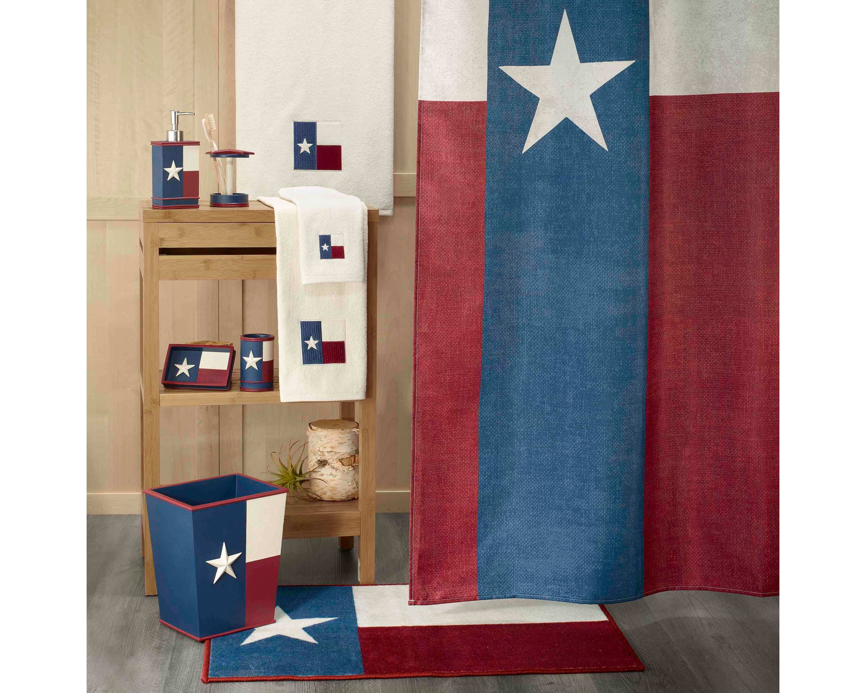 Texas Flag Wastebasket