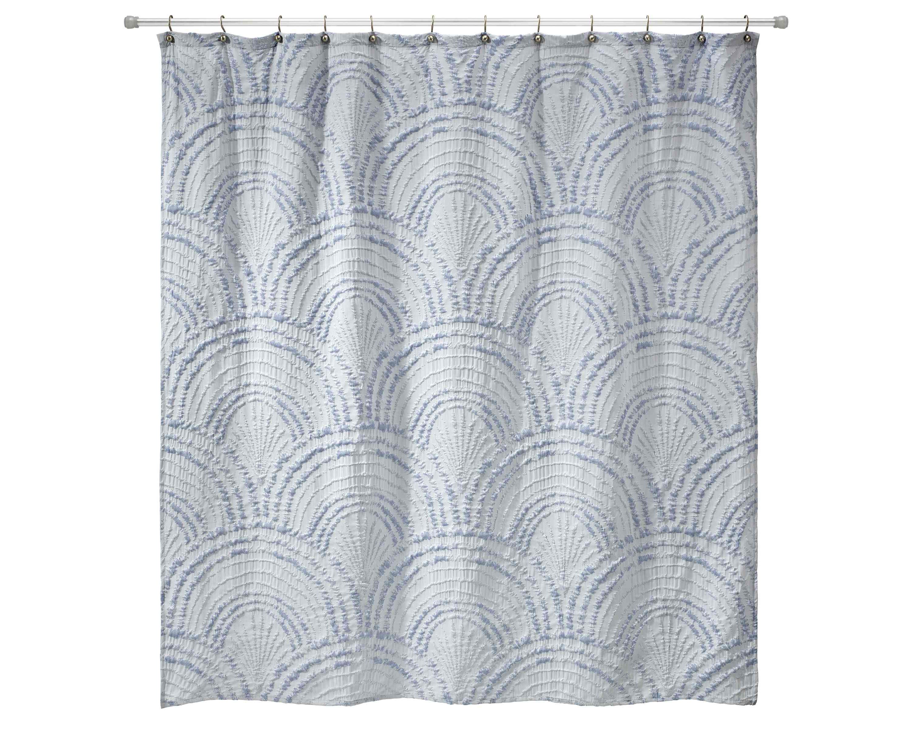 Modern Shells Shower Curtain