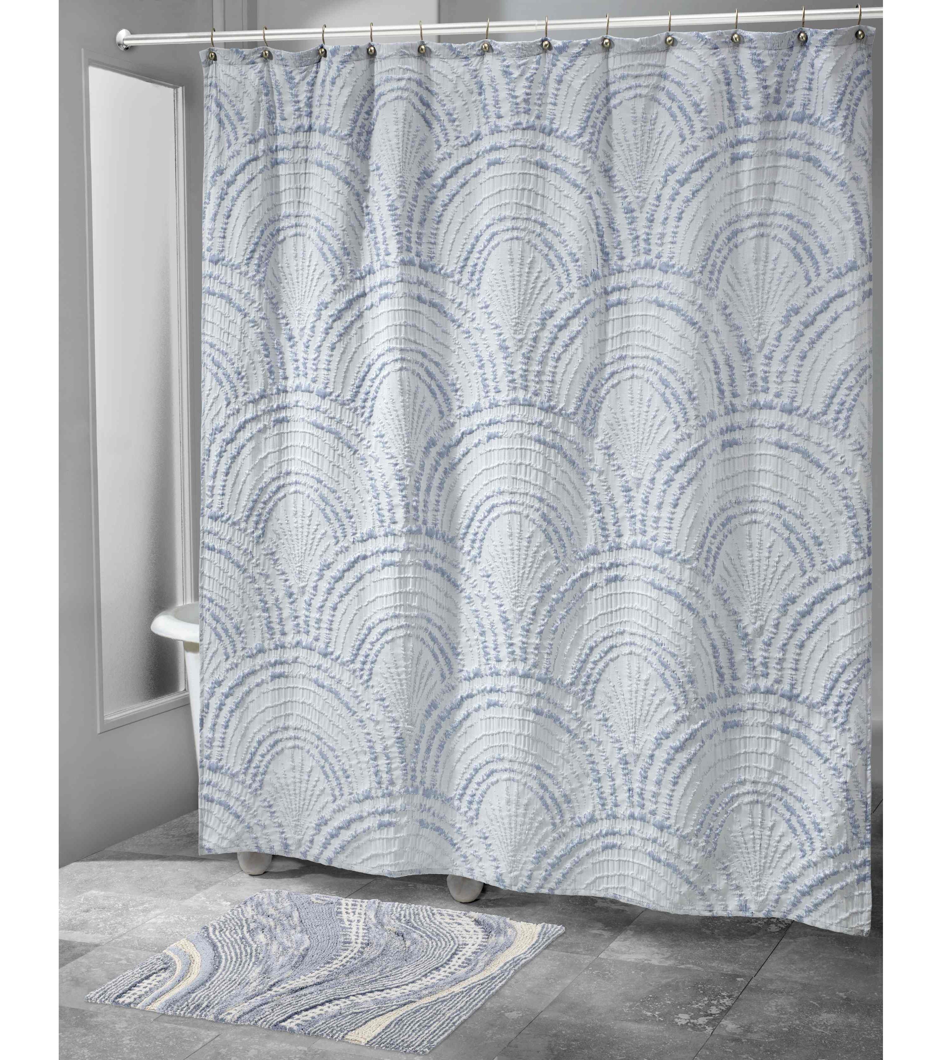 Modern Shells Shower Curtain