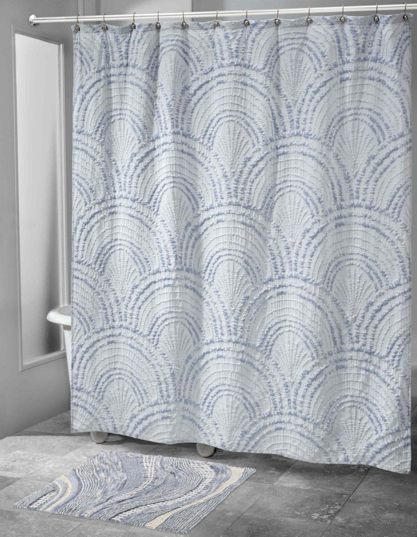 Modern Shells Shower Curtain