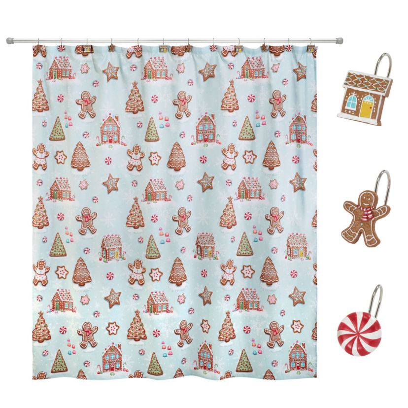 Sweet Treat Shower Curtain Shower Hooks Set