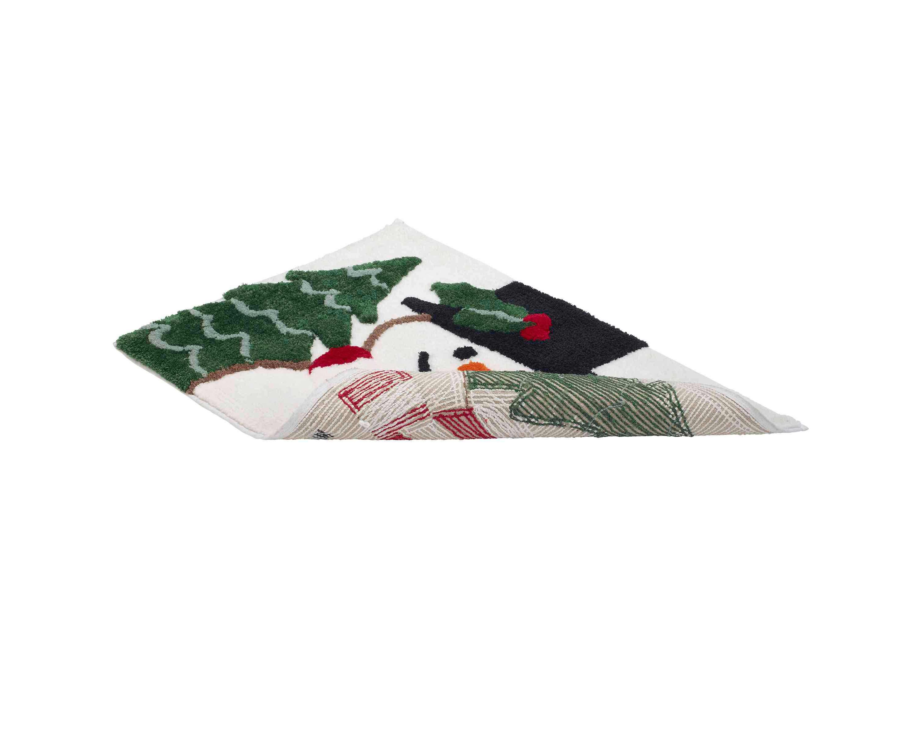 Winter Snowman Bath Rug