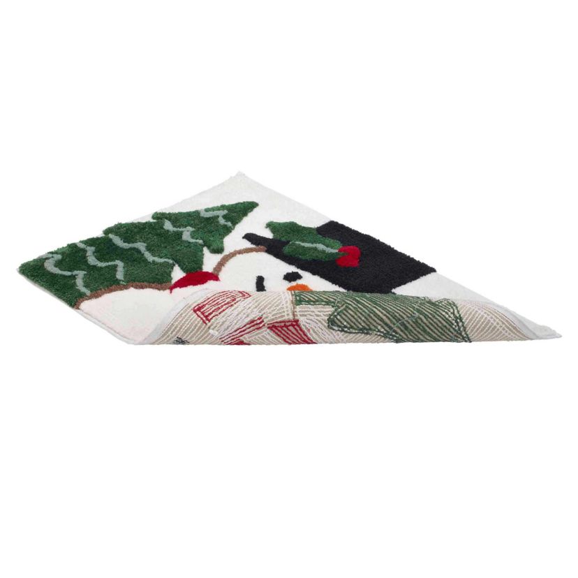 Winter Snowman Bath Rug