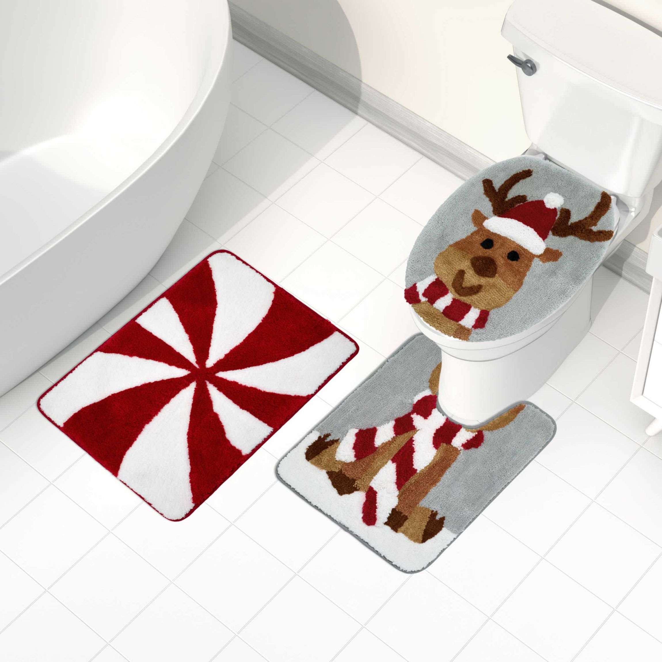 Reindeer 3-Piece Rug Set