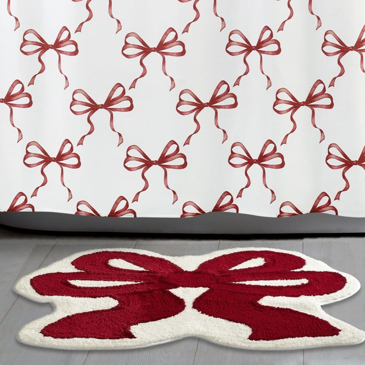Christmas Bows Rug
