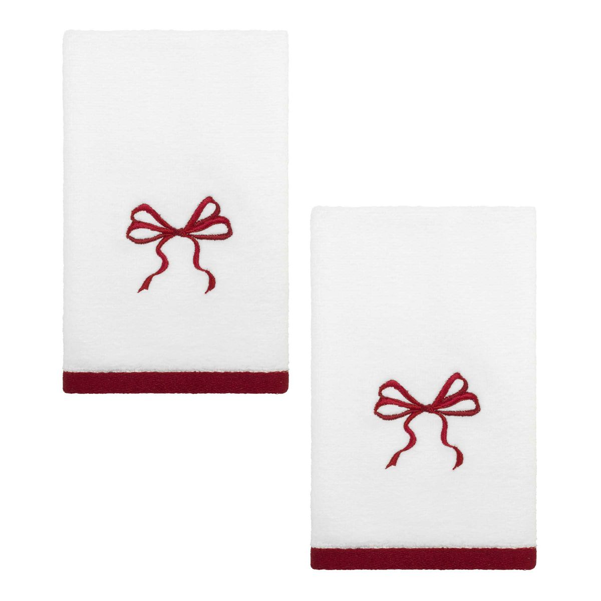 Christmas Bows 3-pc. Lotion Pump Fingertip Towel Set