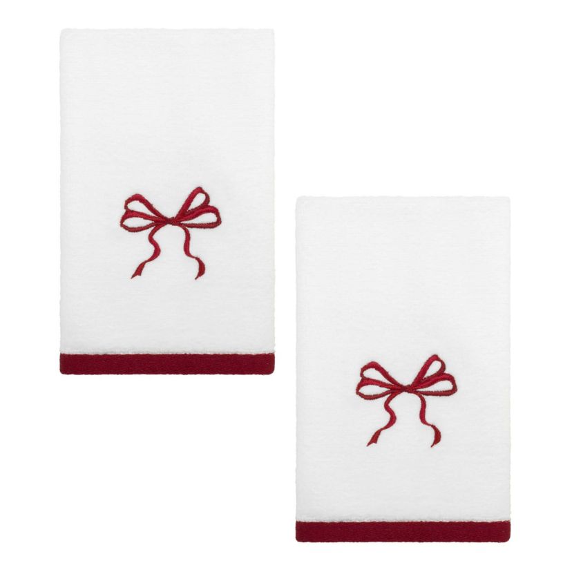 Christmas Bows 3-pc. Lotion Pump Fingertip Towel Set
