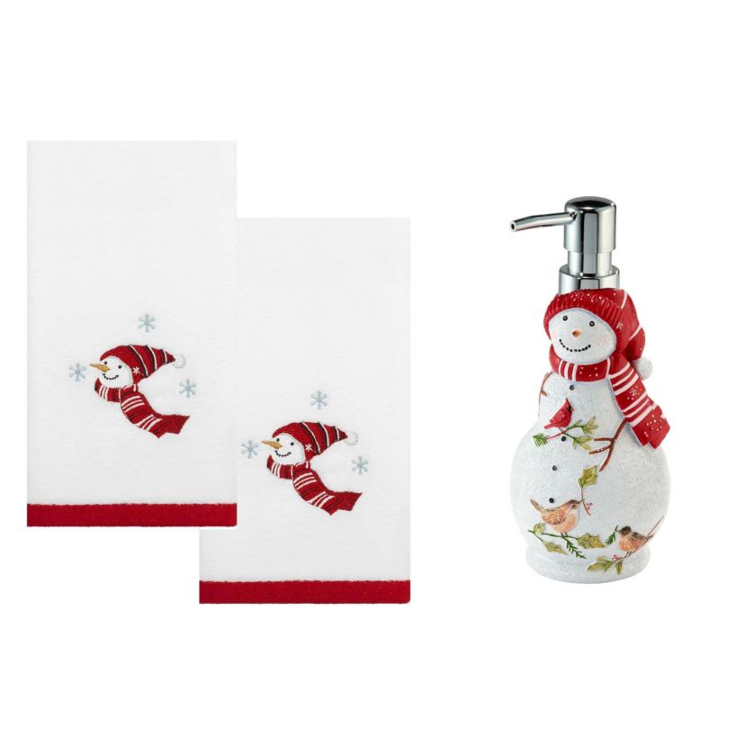 Holiday Cheer 3-pc. Lotion Pump Fingertip Towel Set