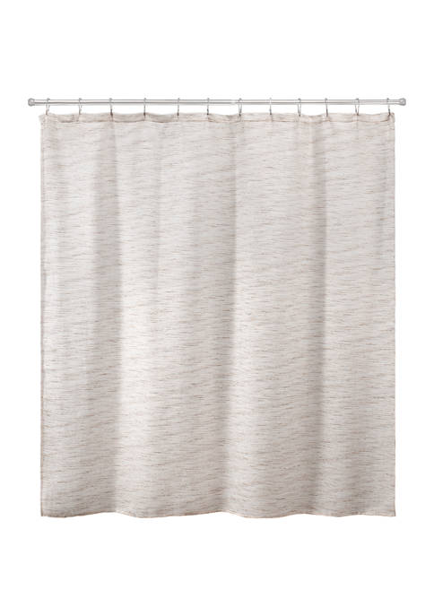 Avanti Dakota Strp Linen Shower Curtain