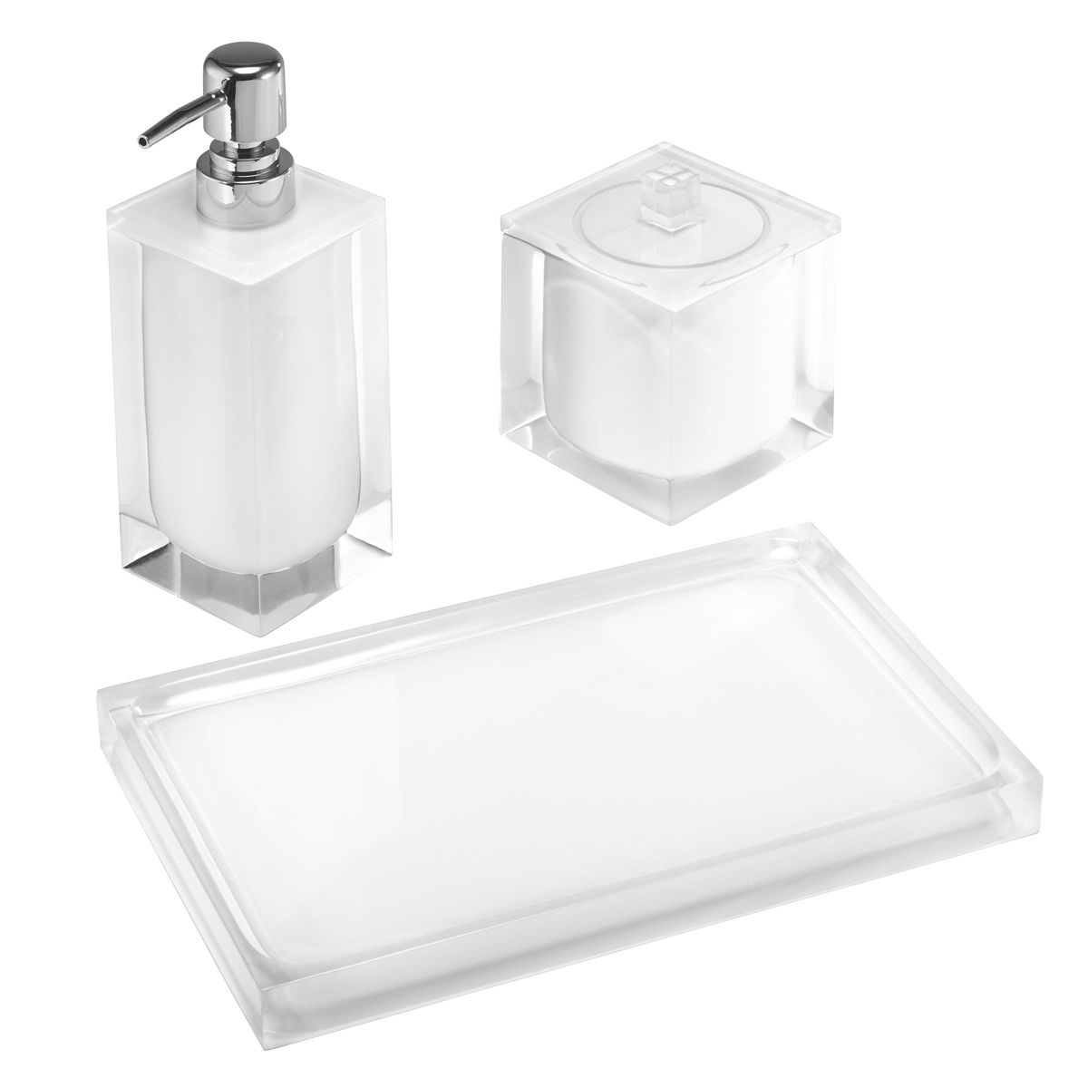 Marina White 3pc. Vanity Bath Set