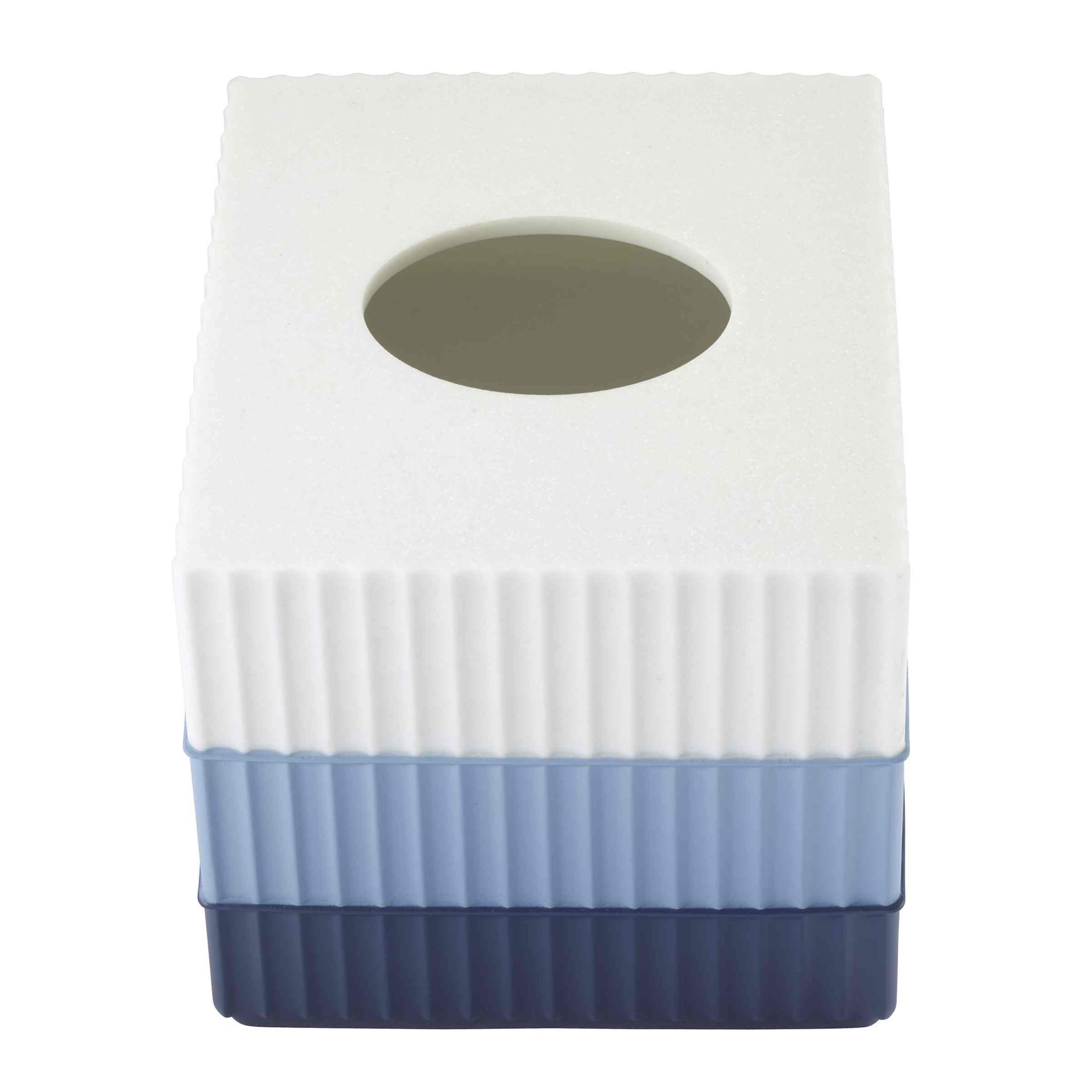 Clubhouse Stripe Blue Tissue Cover