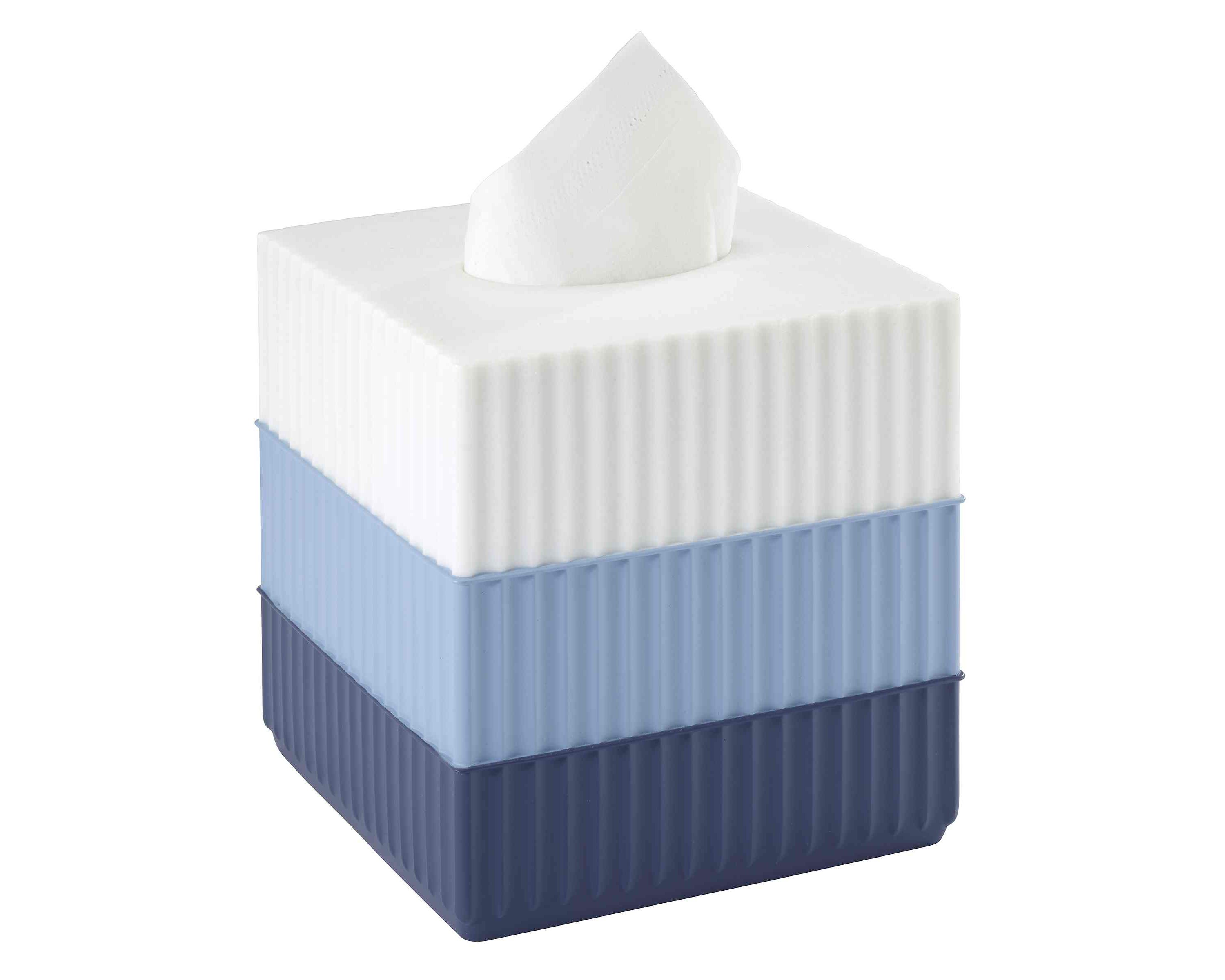 Clubhouse Stripe Blue Tissue Cover