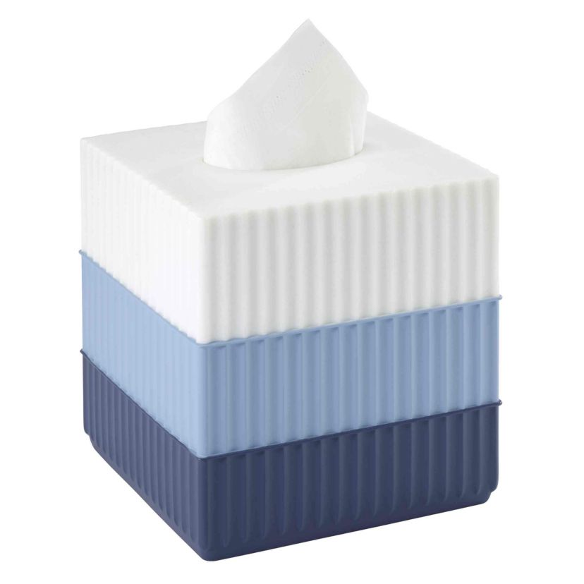 Clubhouse Stripe Blue Tissue Cover